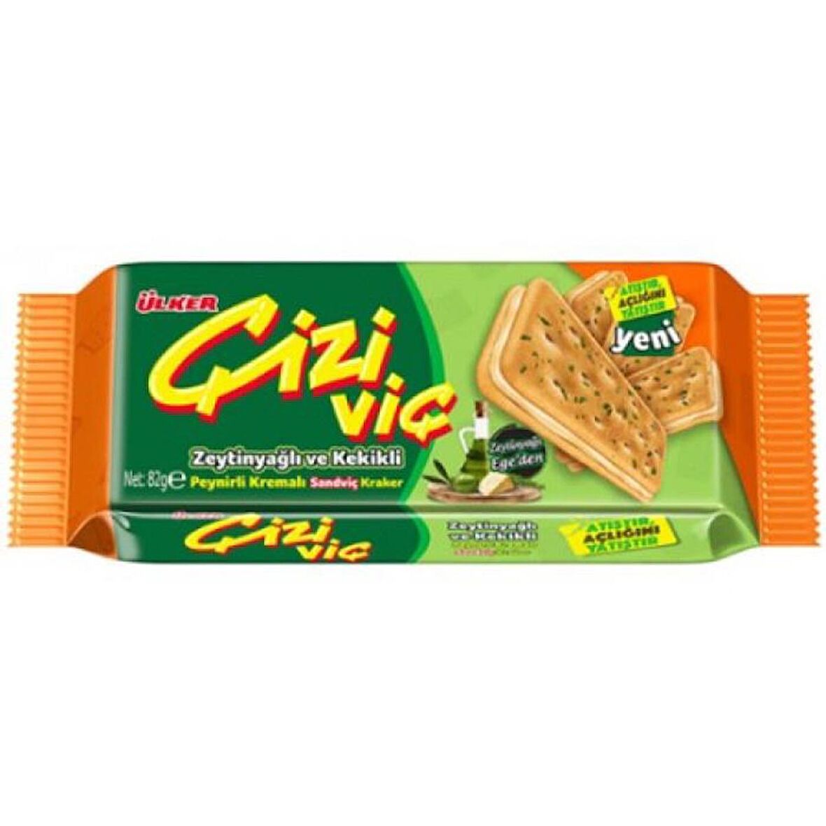 Ülker Çiziviç Zeytinyağlı Kekikli Peynirli Kraker 82 Gr.