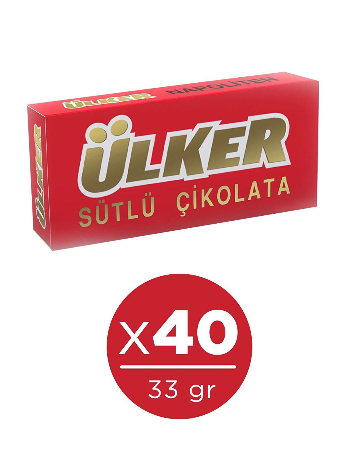 Ülker Napoliten 33 gr 40 lı Çikolata