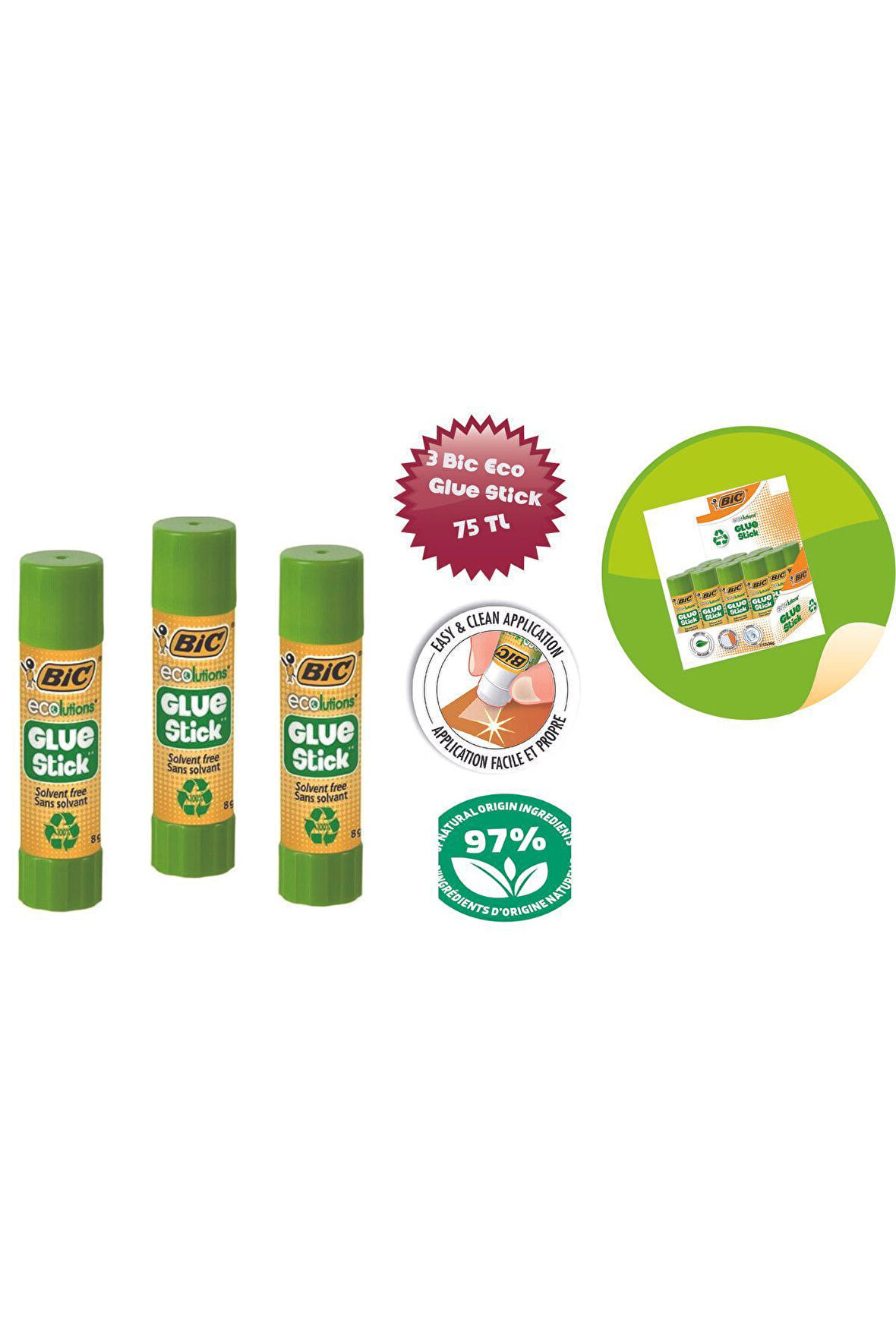 Eco Glue 3 Stick 8 Gram Yapıştırıcı