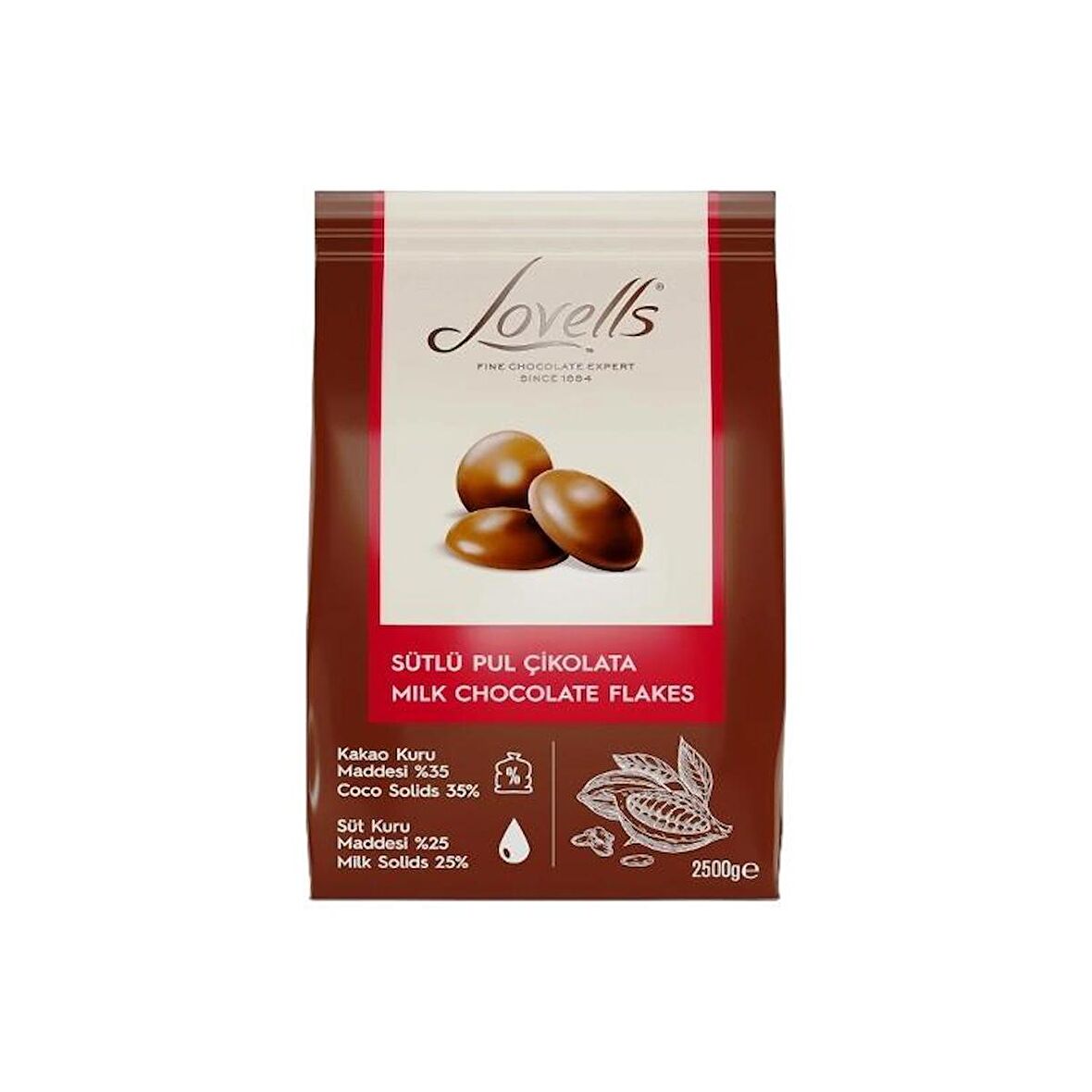 LOVELLS SÜTLÜ PUL ÇİKOLATA (2,5KG)