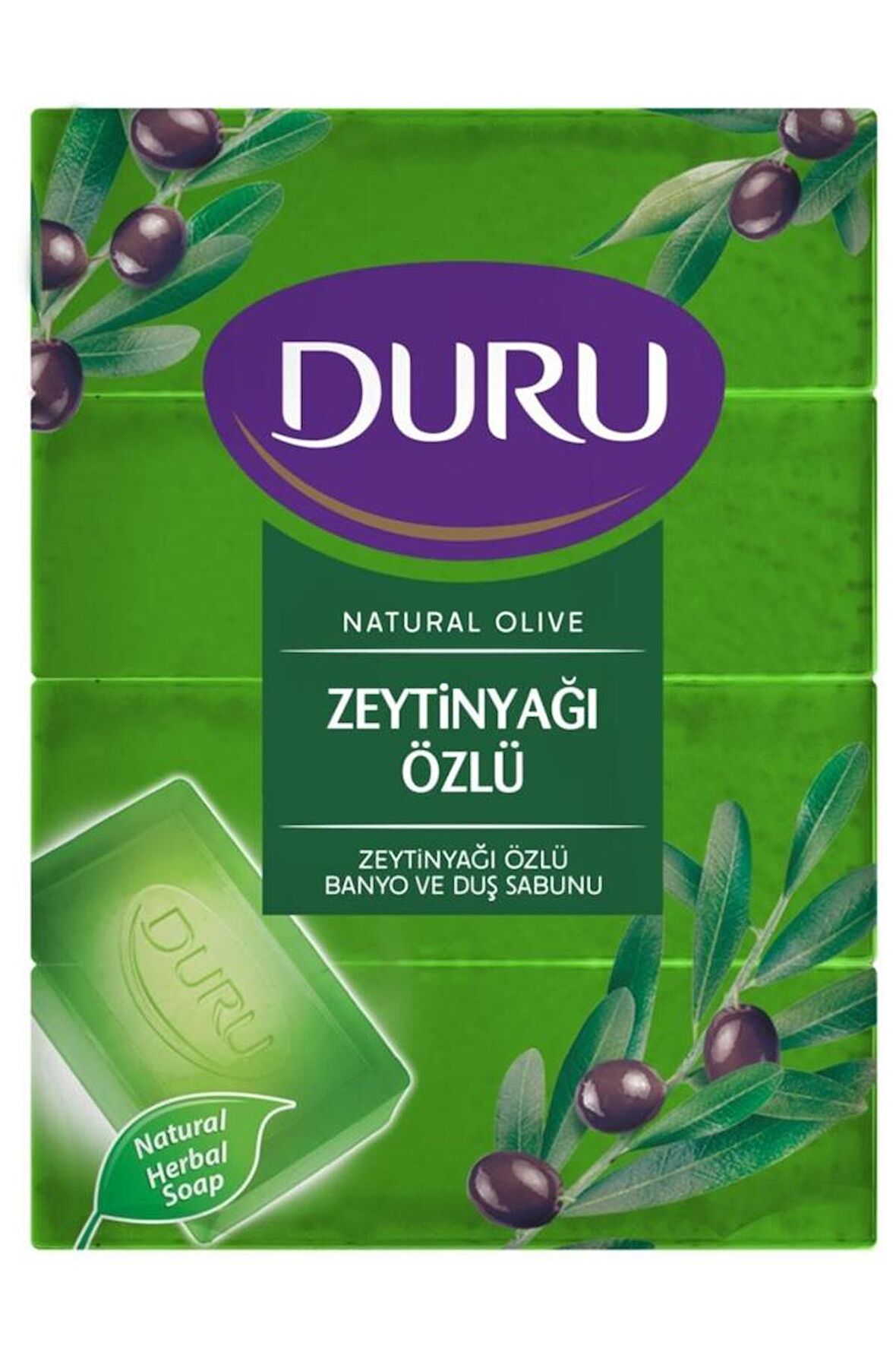 DURU NATURAL OLIVE 4X150GR. ZEYTİNYAĞLI