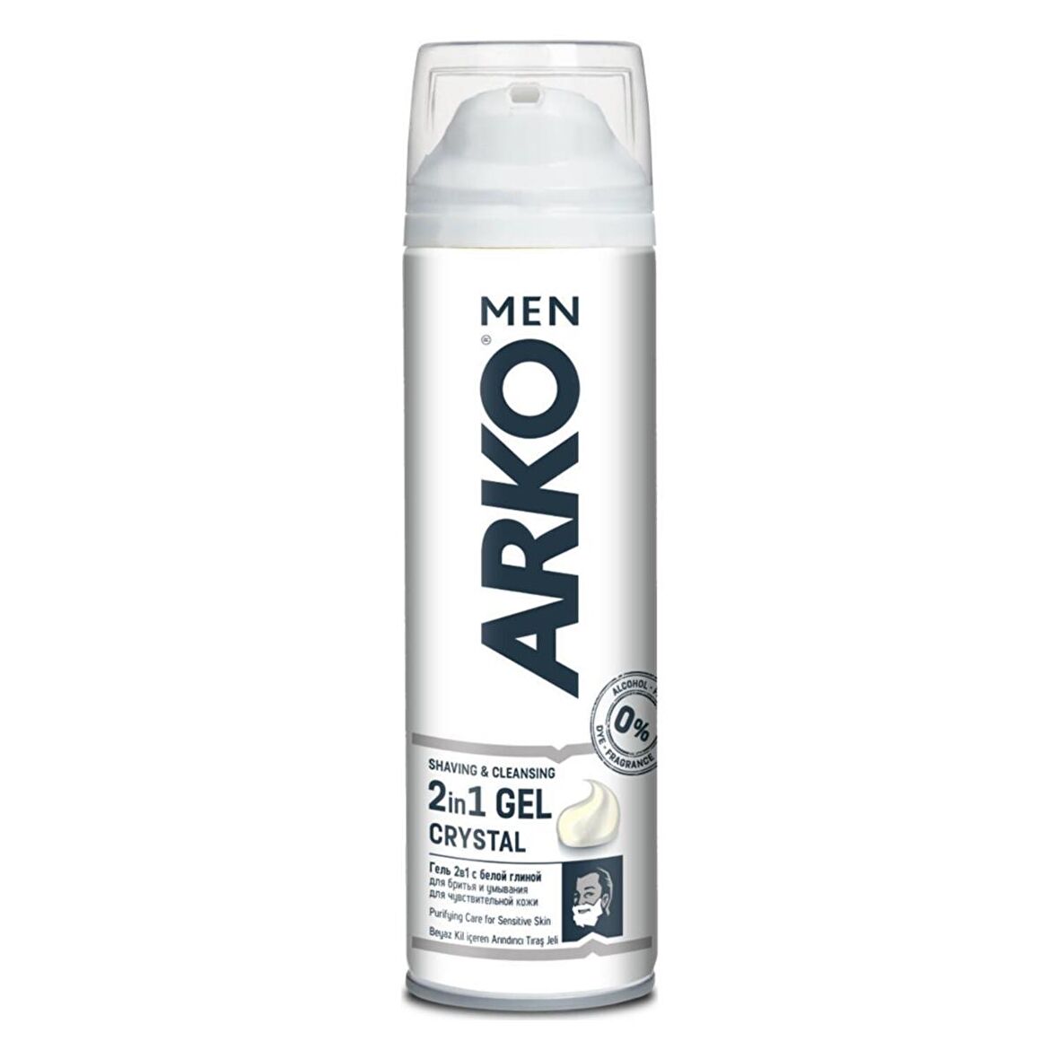 Arko Men Traş Jeli Crysal Kil Özlü 200 Ml