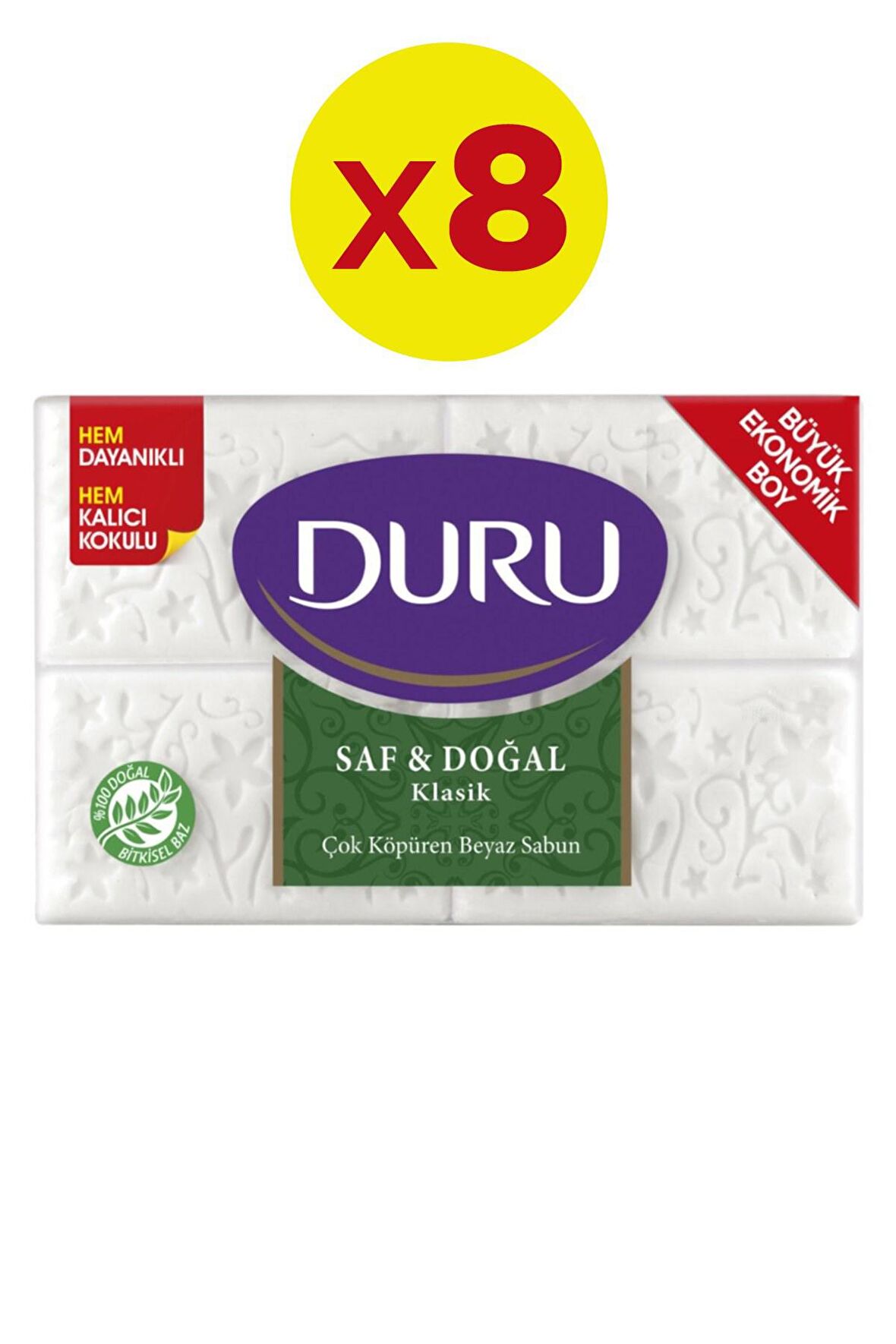 Duru Kalıp Sabun 4x250 Gr (1000 Gr) X 8 Adet 