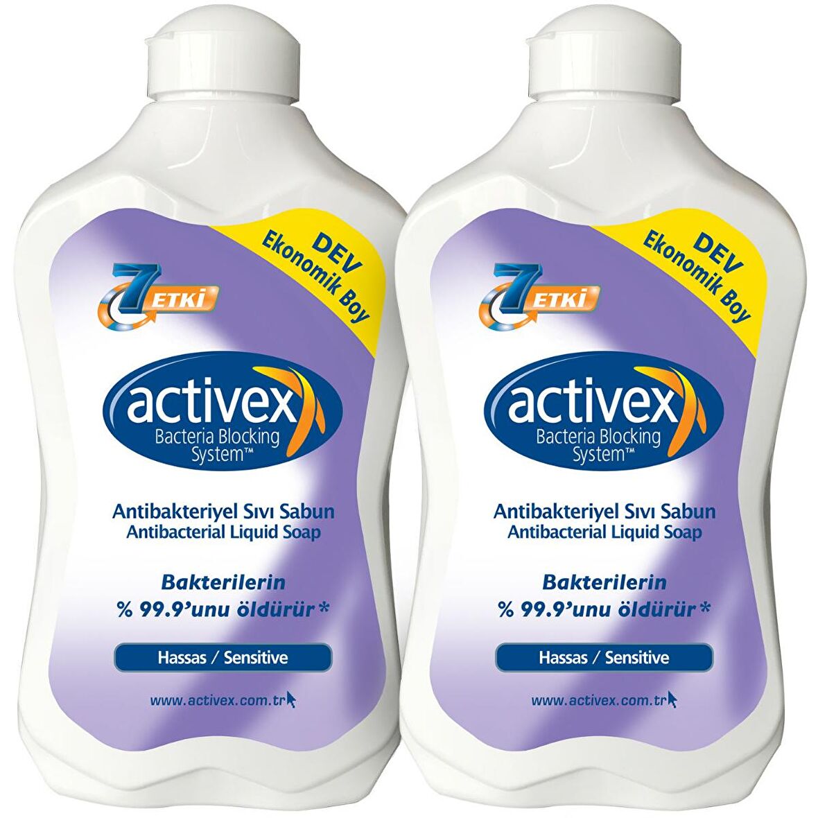 Activex Antibakteriyel Sıvı Sabun 1,5 + 1,5 Lt Hassas