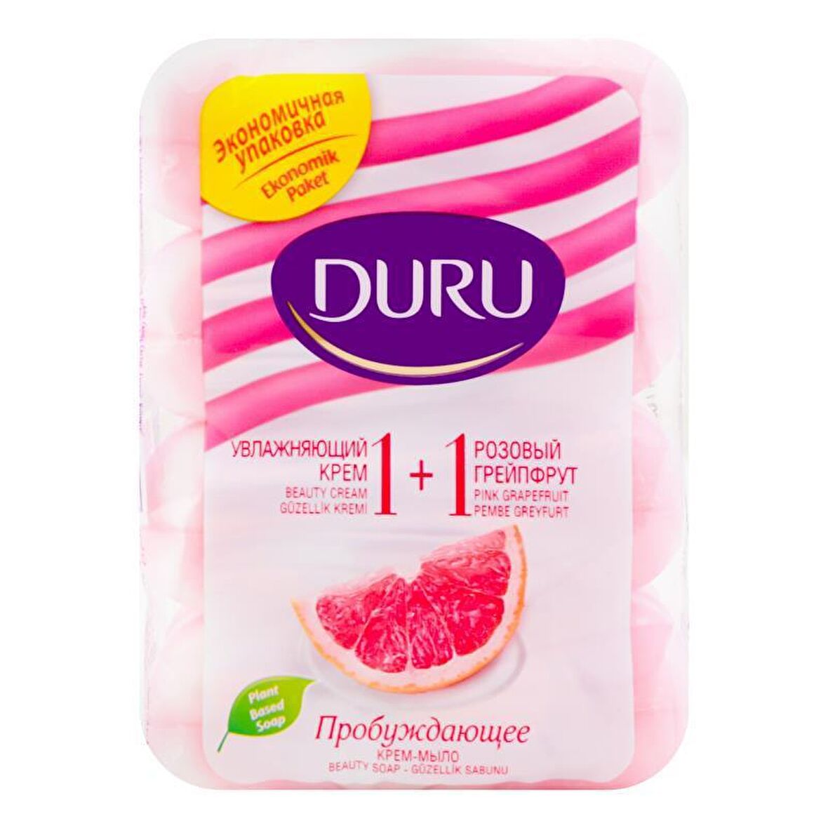 Duru soft sensation 4x80gr pembe greyfurt