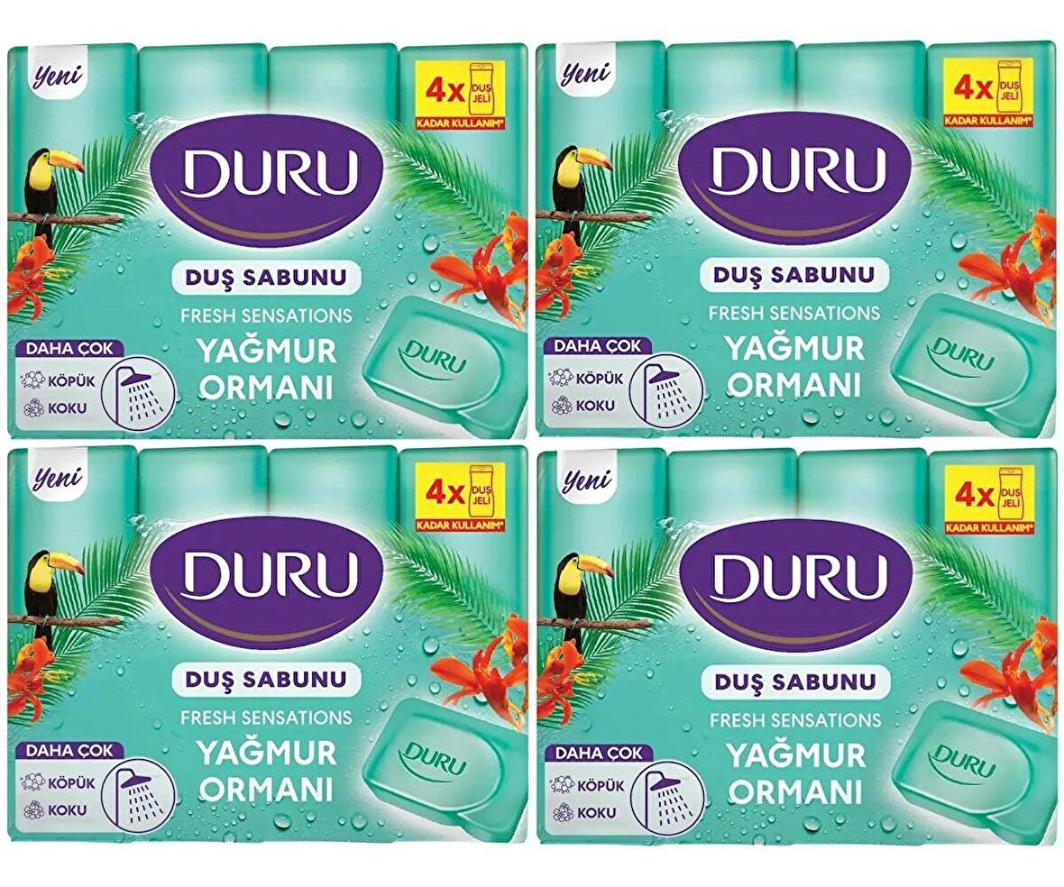 Duru Fresh Sensations Yağmur Ormanı Duş Sabunu 4X600 GR