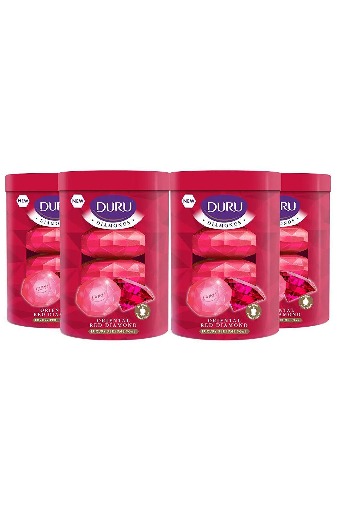 Duru Diamonds Serisi Oriental Red Diamond Güzellik Sabunu 16 Adet 360 Gr