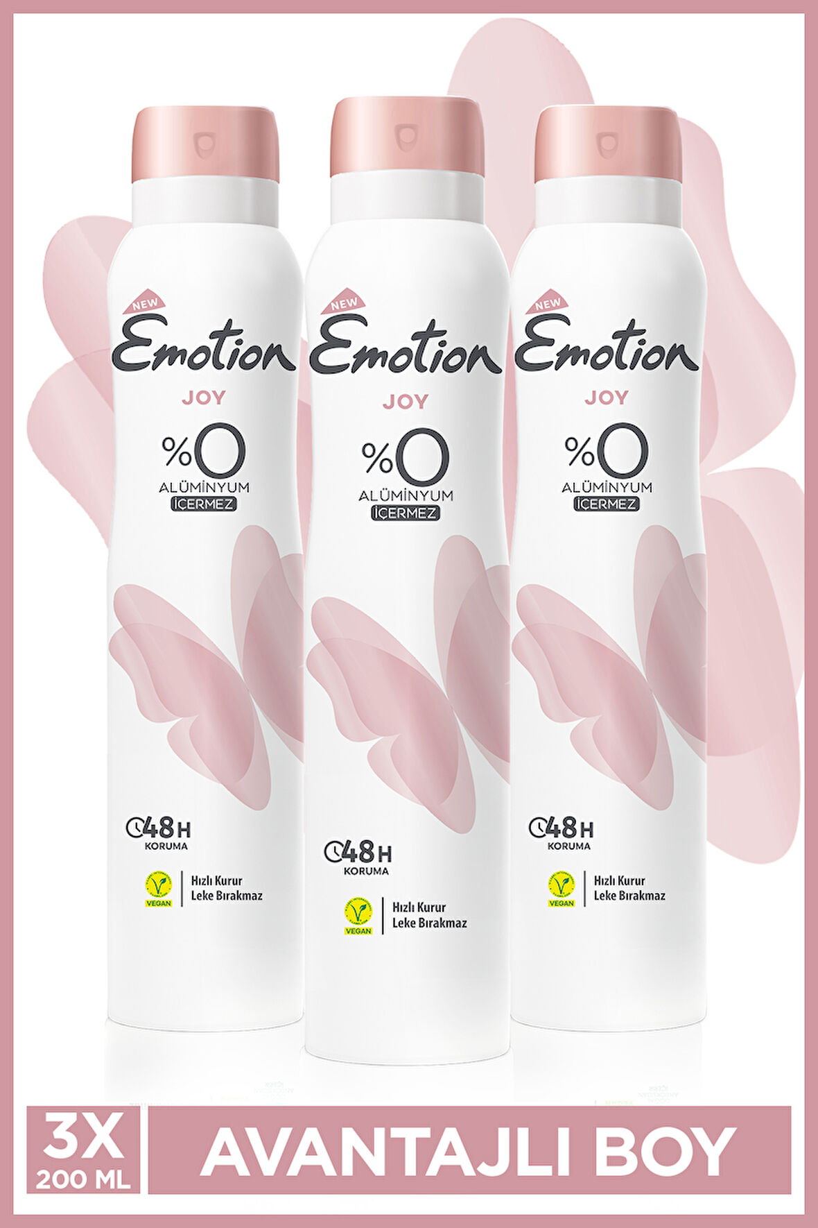 Emotion Joy Kadın Deodorant 3x200 Ml