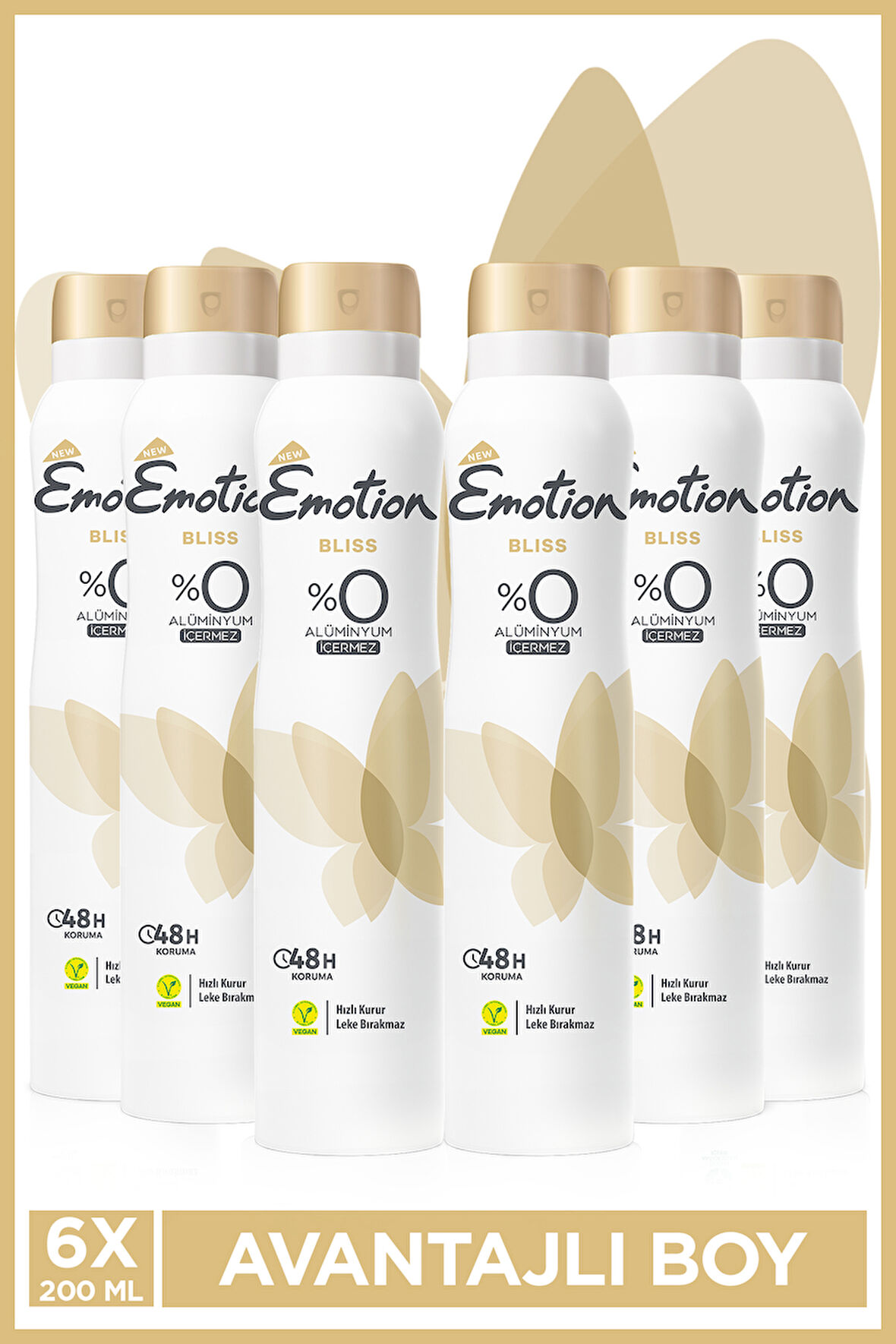 Emotion Bliss Kadın Deodorant 6x200 Ml