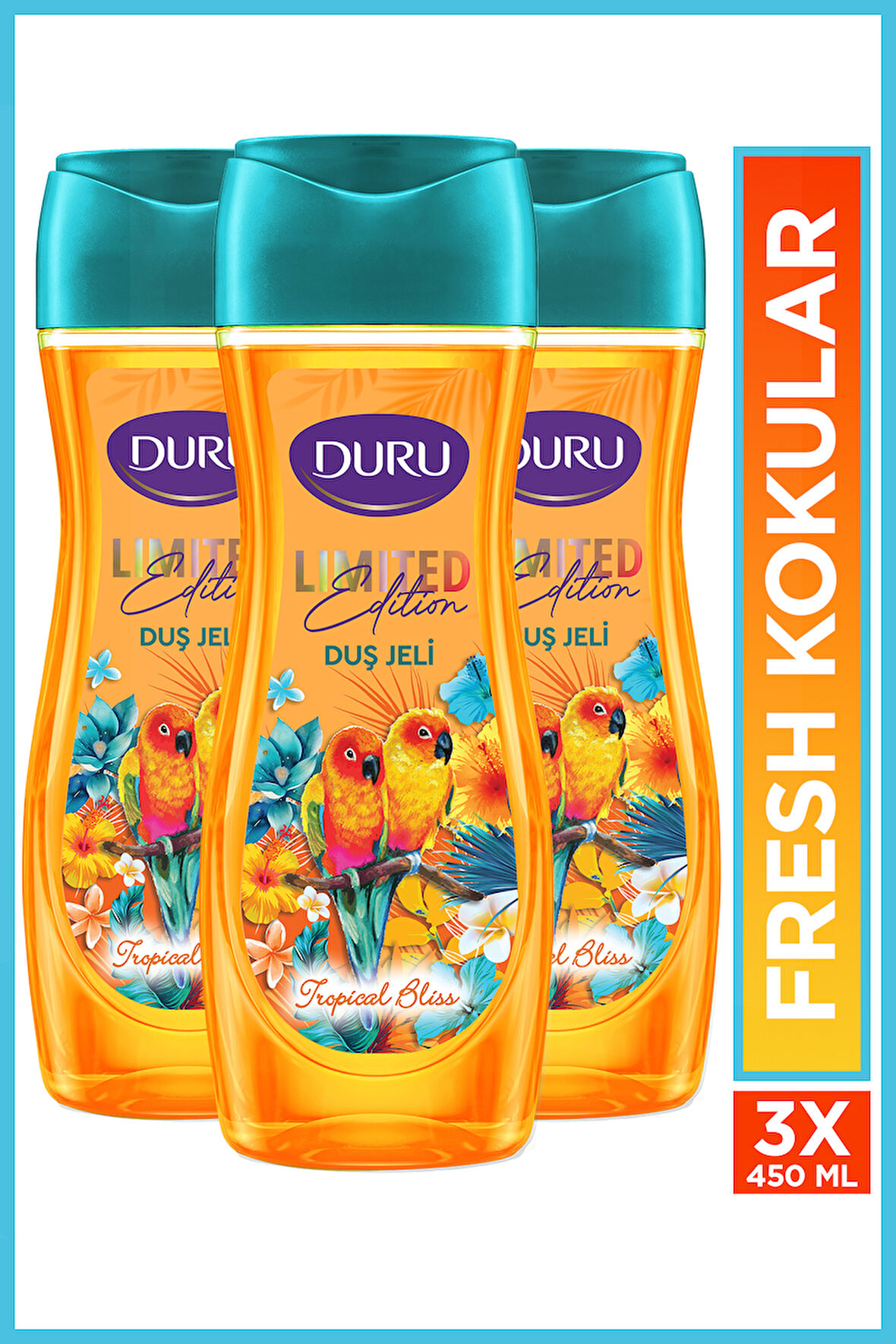 Duru Limited Edition Tropical Bliss Duş Jeli 3x450 Ml