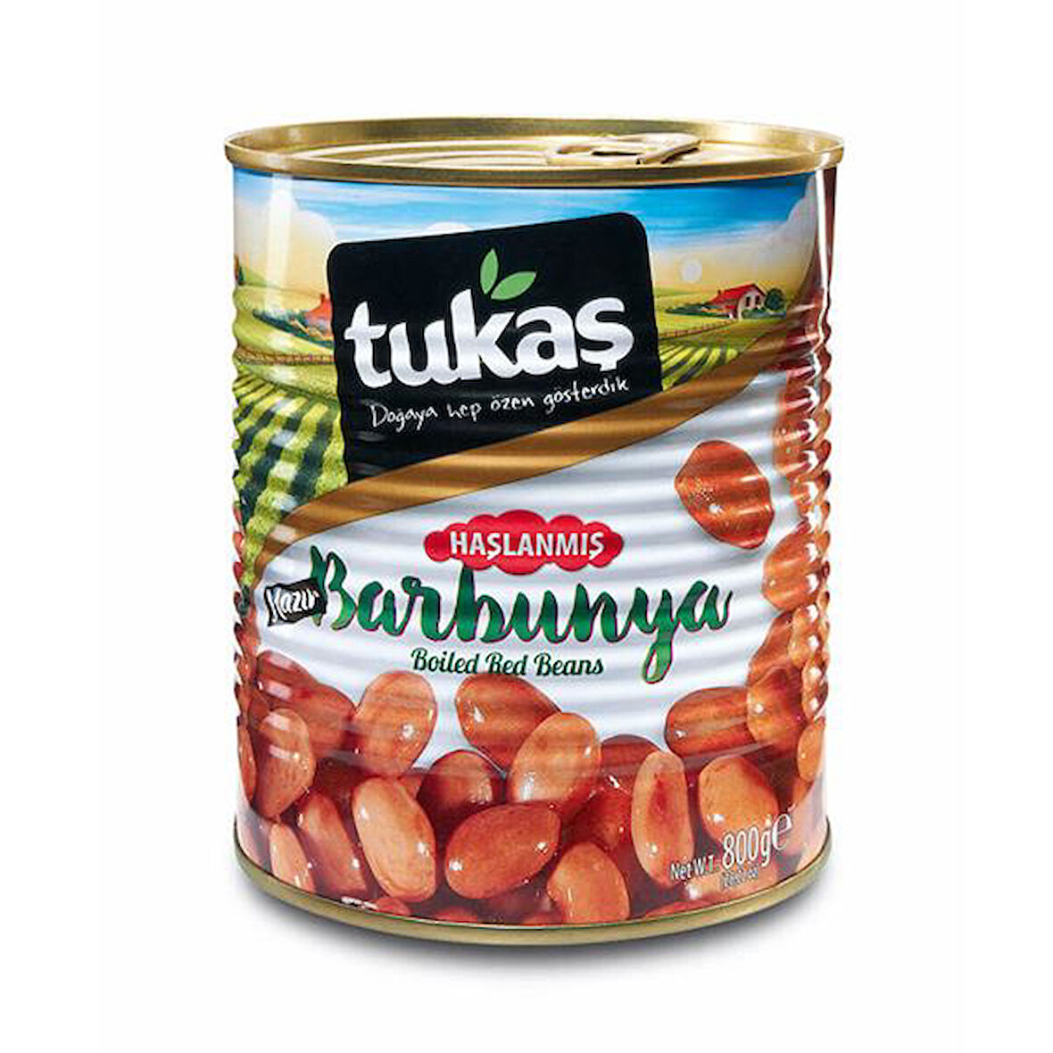 TUKAŞ HAŞLANMIŞ BARBUNYA 800 GR X 12 ADET