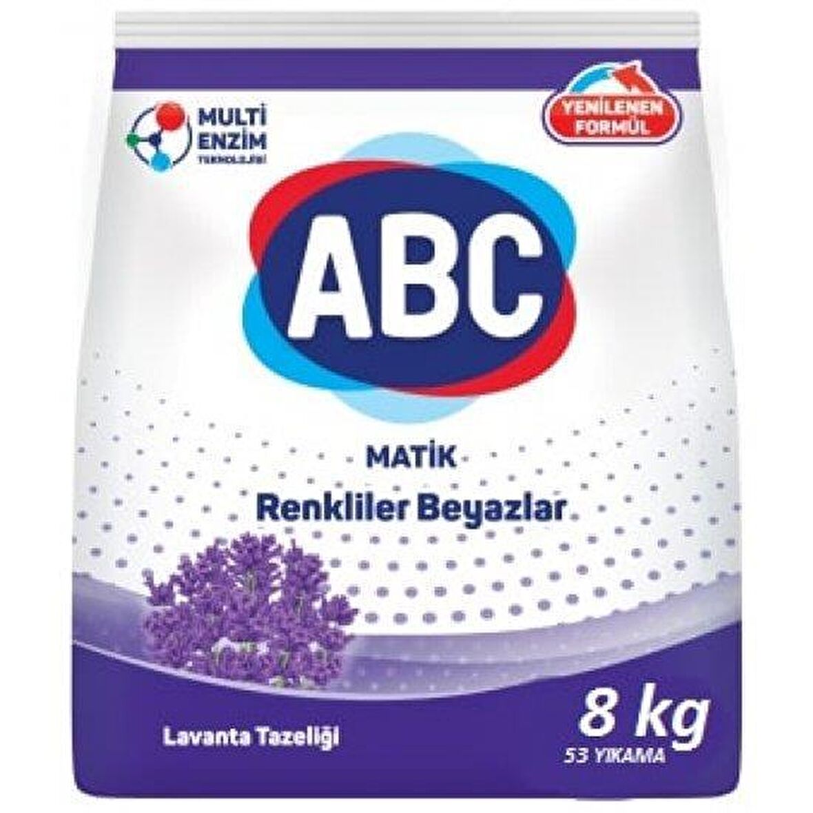 ABC Matik Dağ Esintisi Parfümlü Beyazlar ve Renkliler İçin Toz Çamaşır Deterjanı 8 kg 53 Yıkama