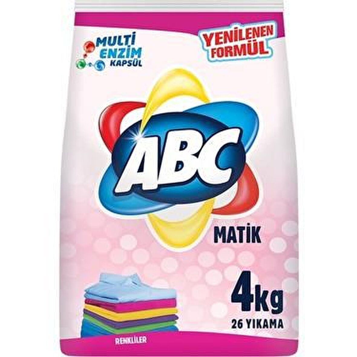 ABC Parfümlü Renkliler İçin Toz Çamaşır Deterjanı 4 kg 26 Yıkama