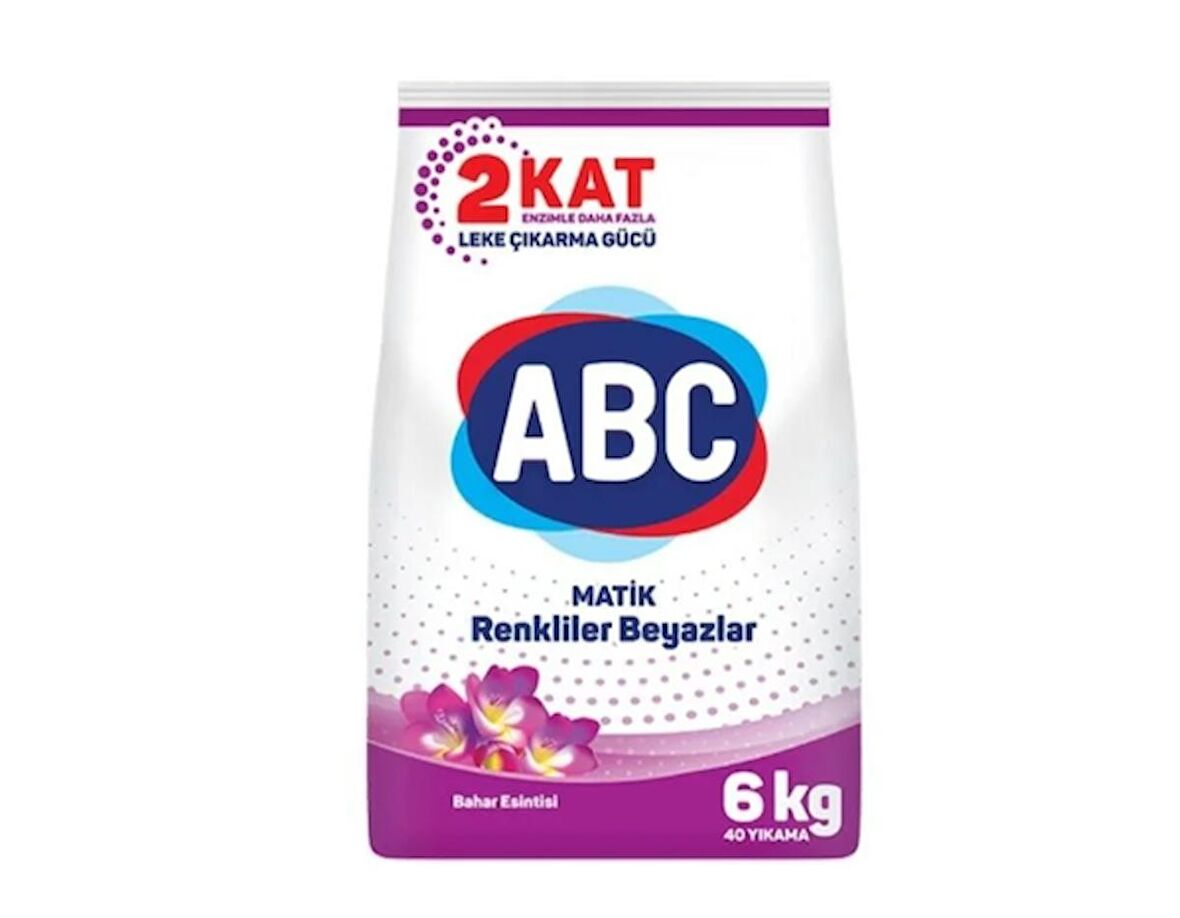 Abc Matik 6 Kg  Bahar - Renkli ve Beyaz