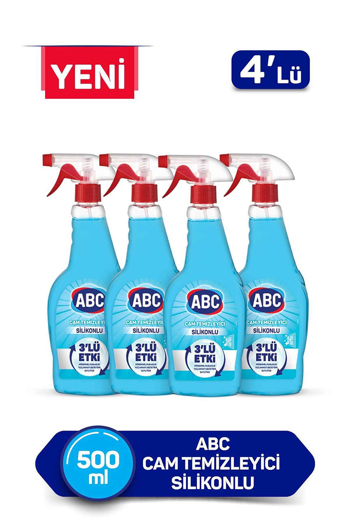 ABC Cam Temizleyici Silikonlu 500ml x4