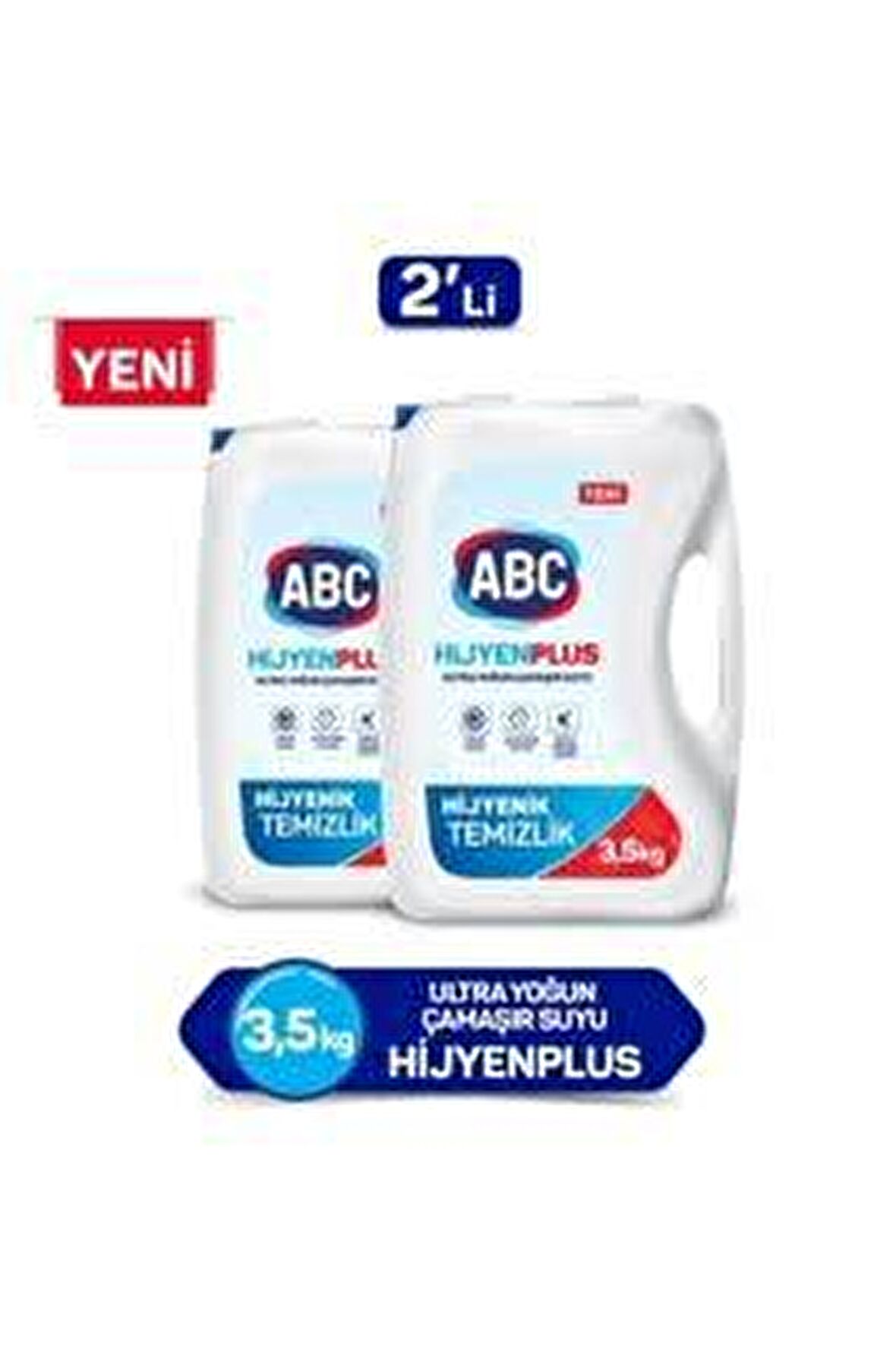 ABC Hijyen Plus Konsantre Jel Çamaşır Suyu 2 x 3250 ml