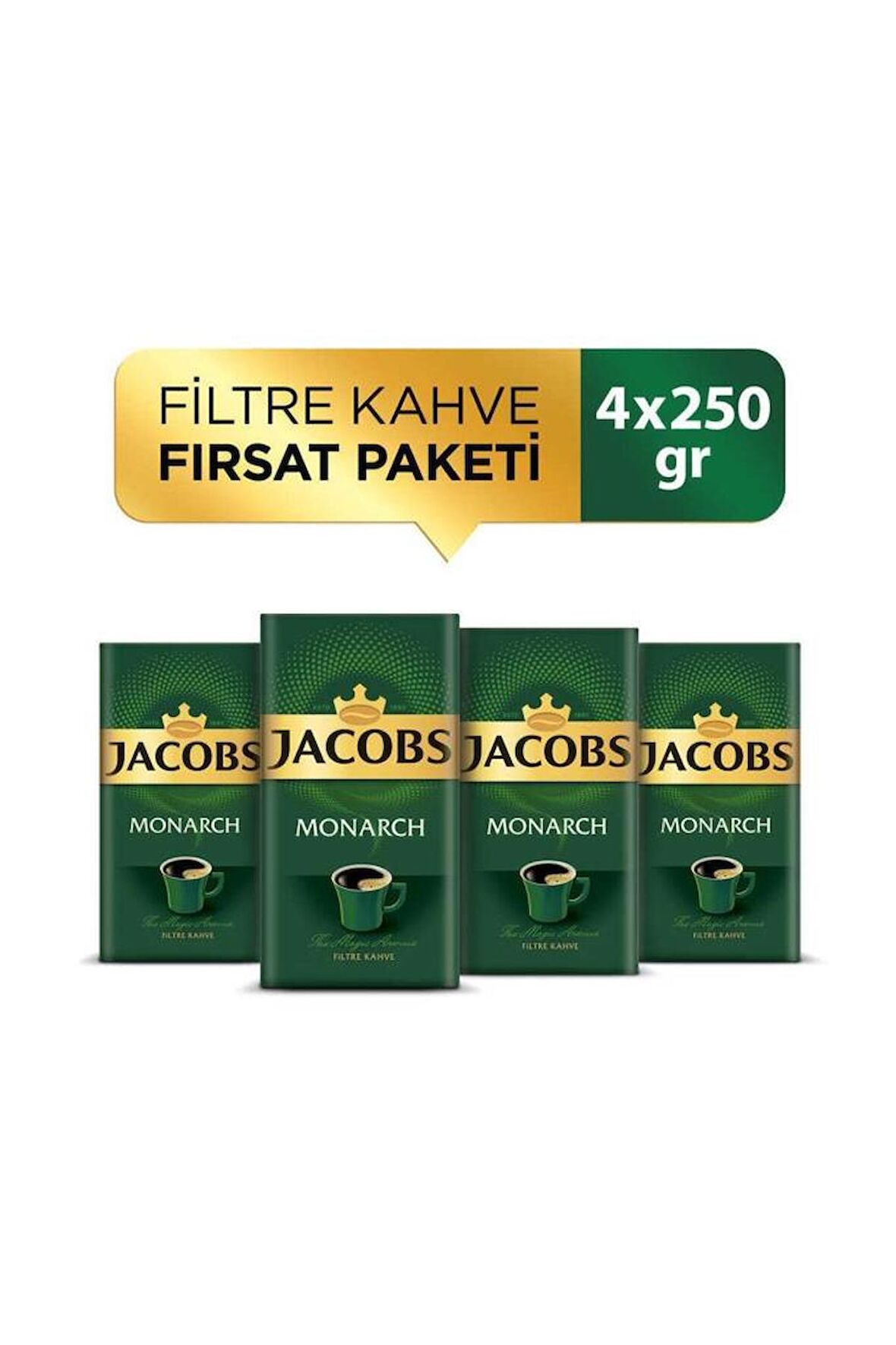 Jacobs Monarch Filtre Kahve 250gr X 4 Adet