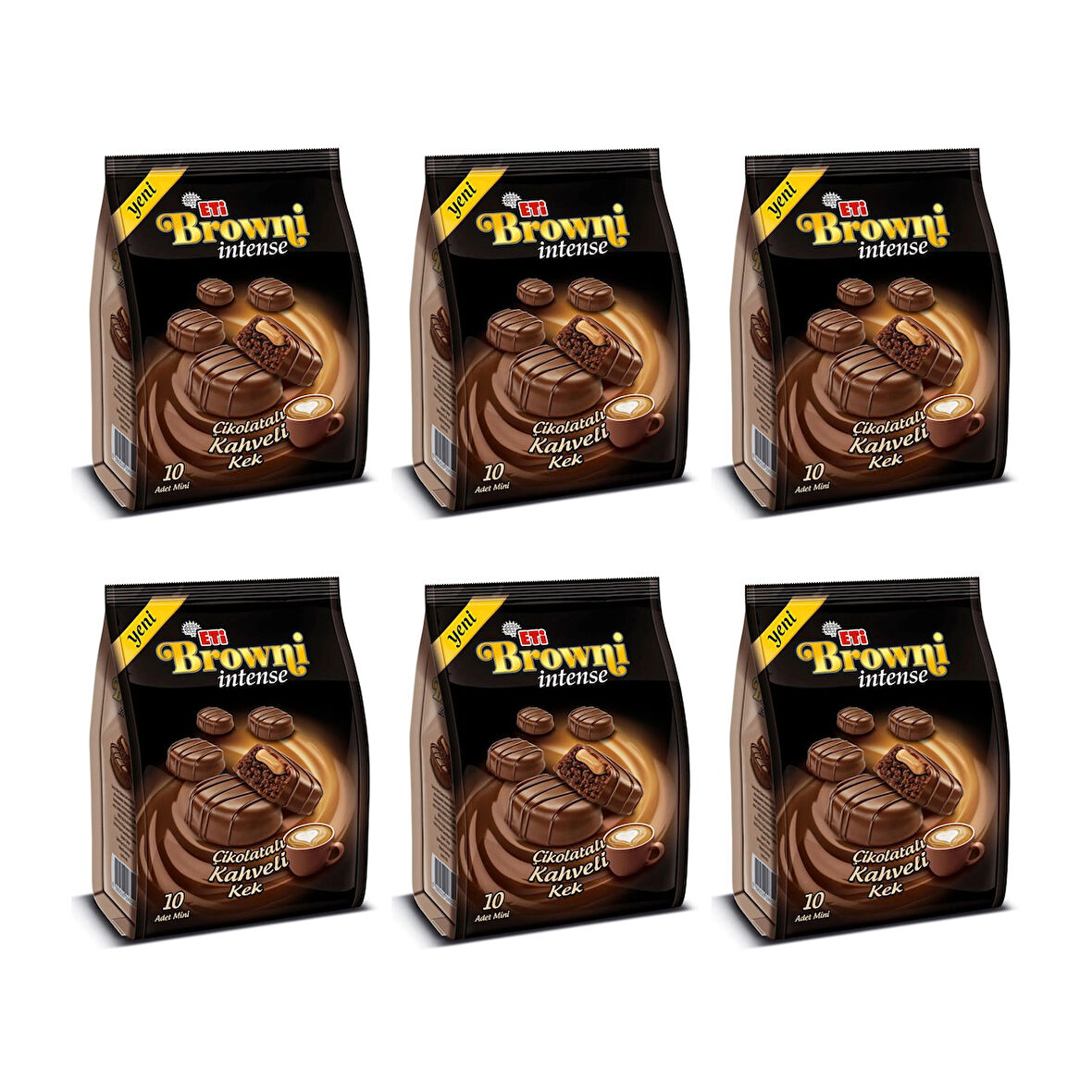 Eti Browni Intense Mini Kahveli 160 Gr. x 6 Adet