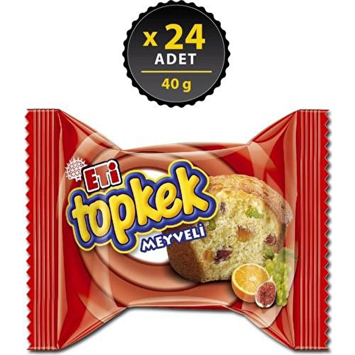 Eti Topkek Meyveli 40 g x 24 Adet