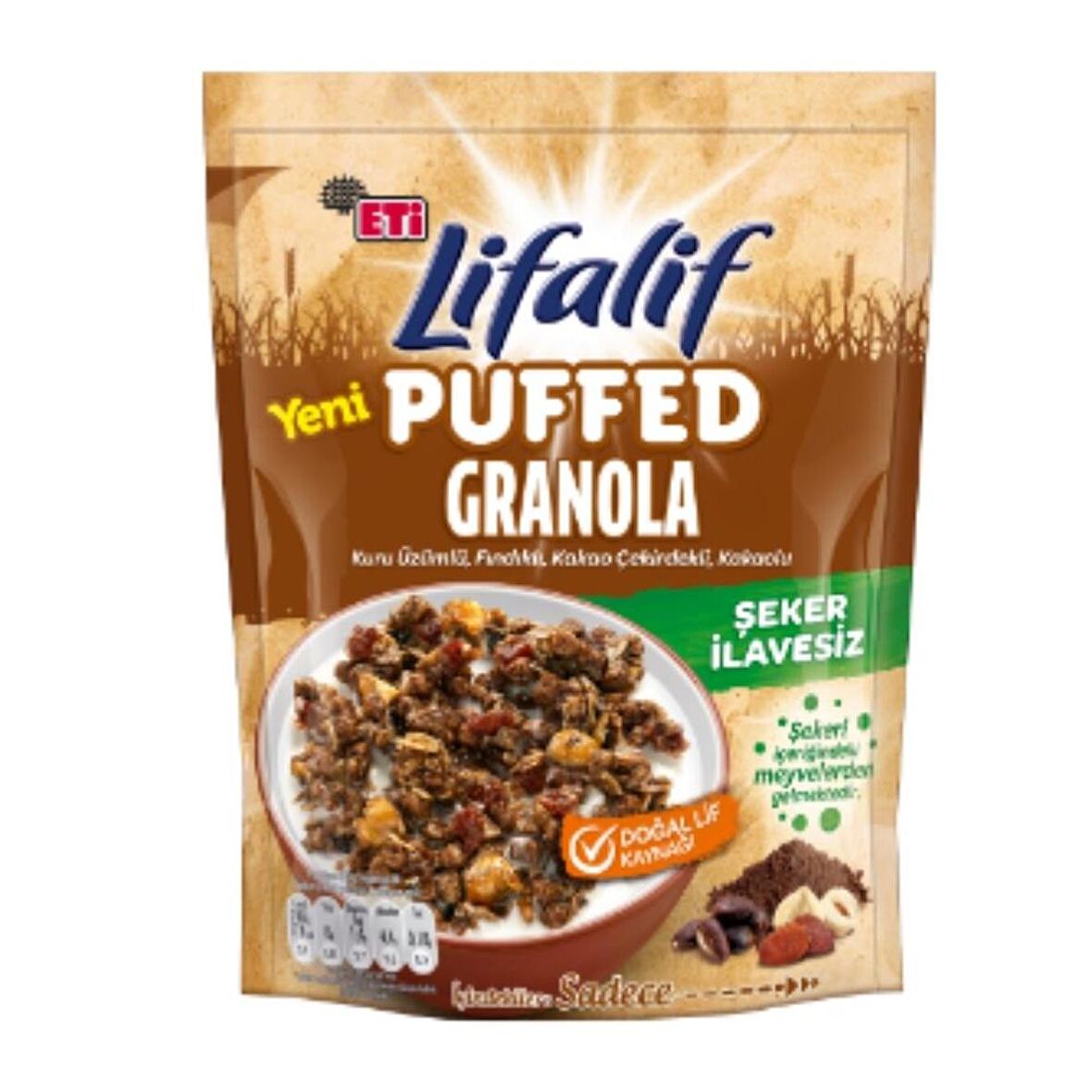 Eti Lifalif Puffed Granola Kakao 160 Gr