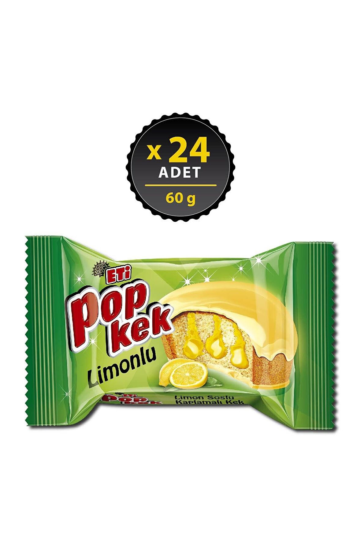 Eti Popkek Limonlu Kek 60 g x 24 Adet