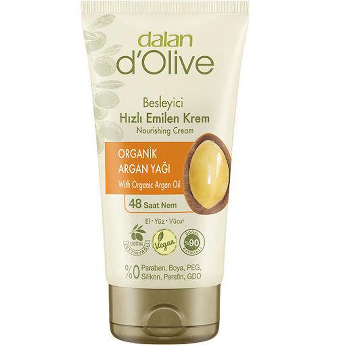 Dalan d'Olive Argan Yağlı Besleyici Hızlı Emilen Tüp Krem 250 ml