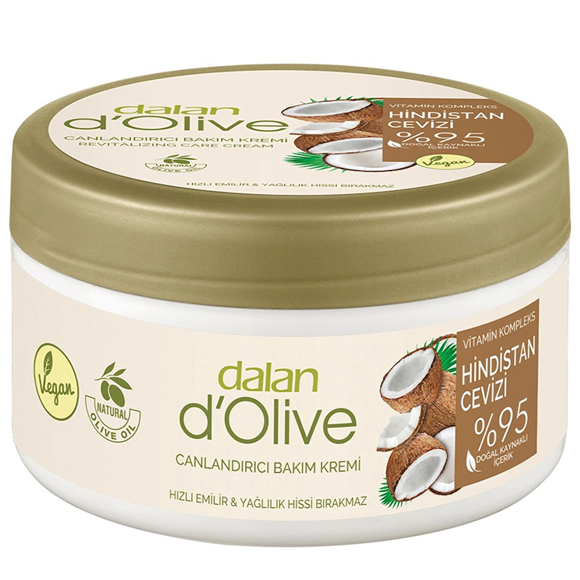 Dalan Dolive Hindistan Cevizi Kavanoz Krem 250 Ml