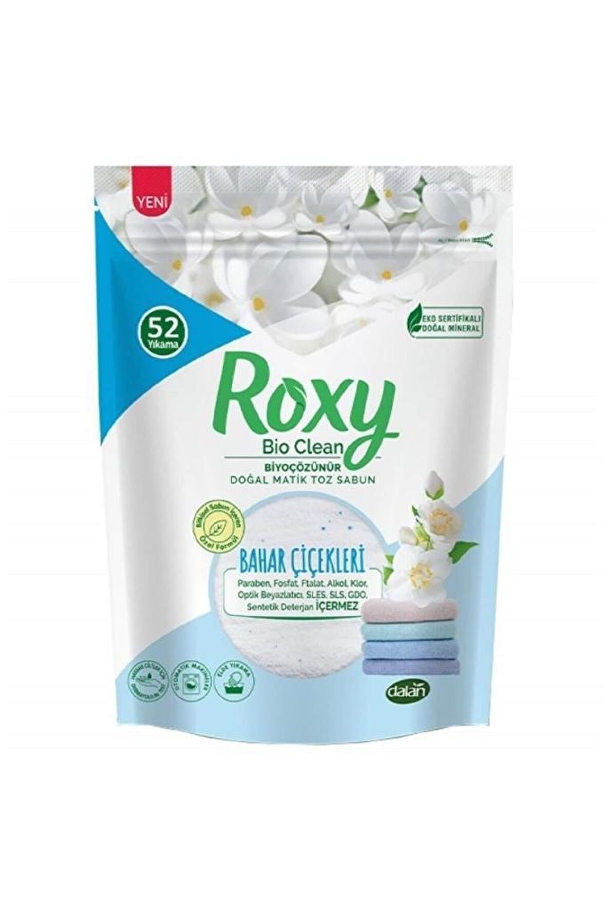 Roxy Bio Clean Doğal Matik Toz Sabun Bahar Çiçekleri 1600 Gr