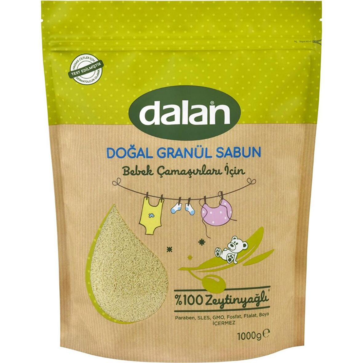 Dalan Matik Vegan Organik Parfümlü Beyazlar ve Renkliler İçin Granül Sabun 1 kg 32 Yıkama