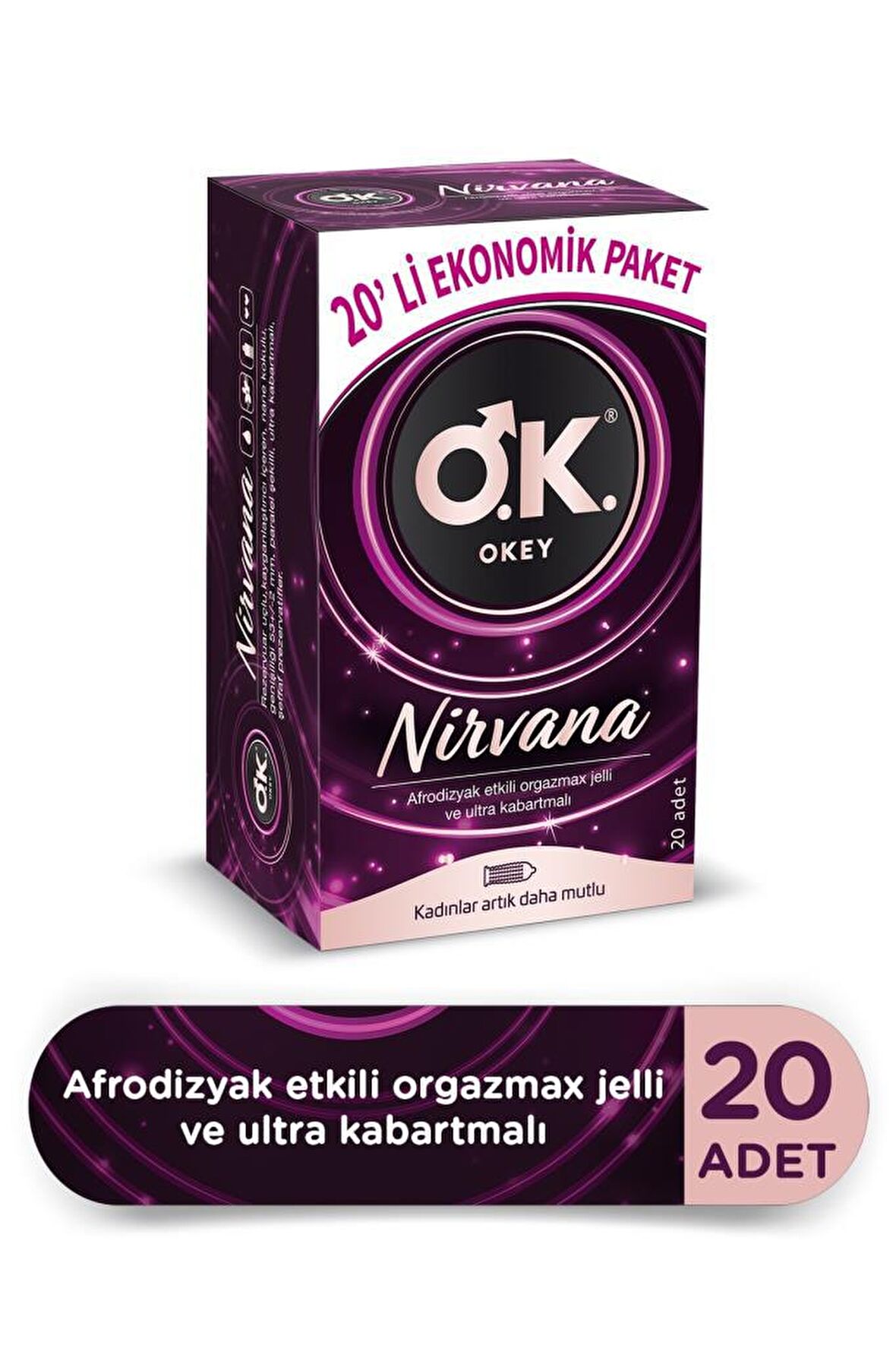 O.K. OKEY NİRVANA PREZERVATİF 20 Lİ 