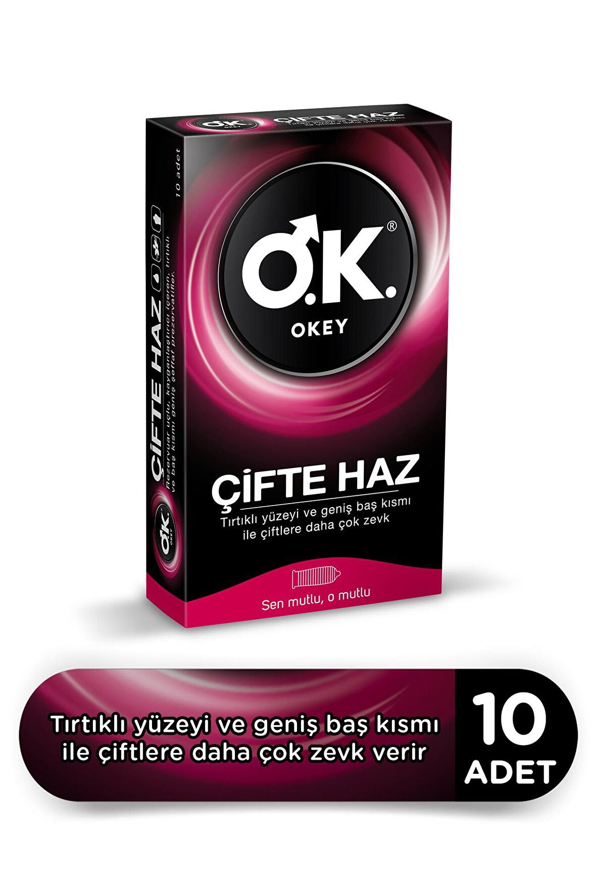 Okey Çifte Haz Prezervatif 40'lı