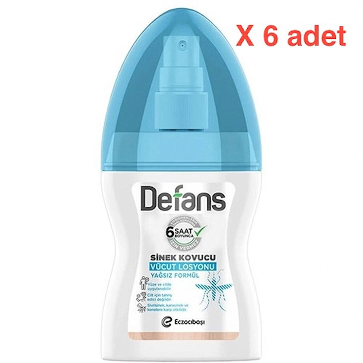 Detan Defans Su Bazlı Sinek Kovucu Losyon 100 ml x 6