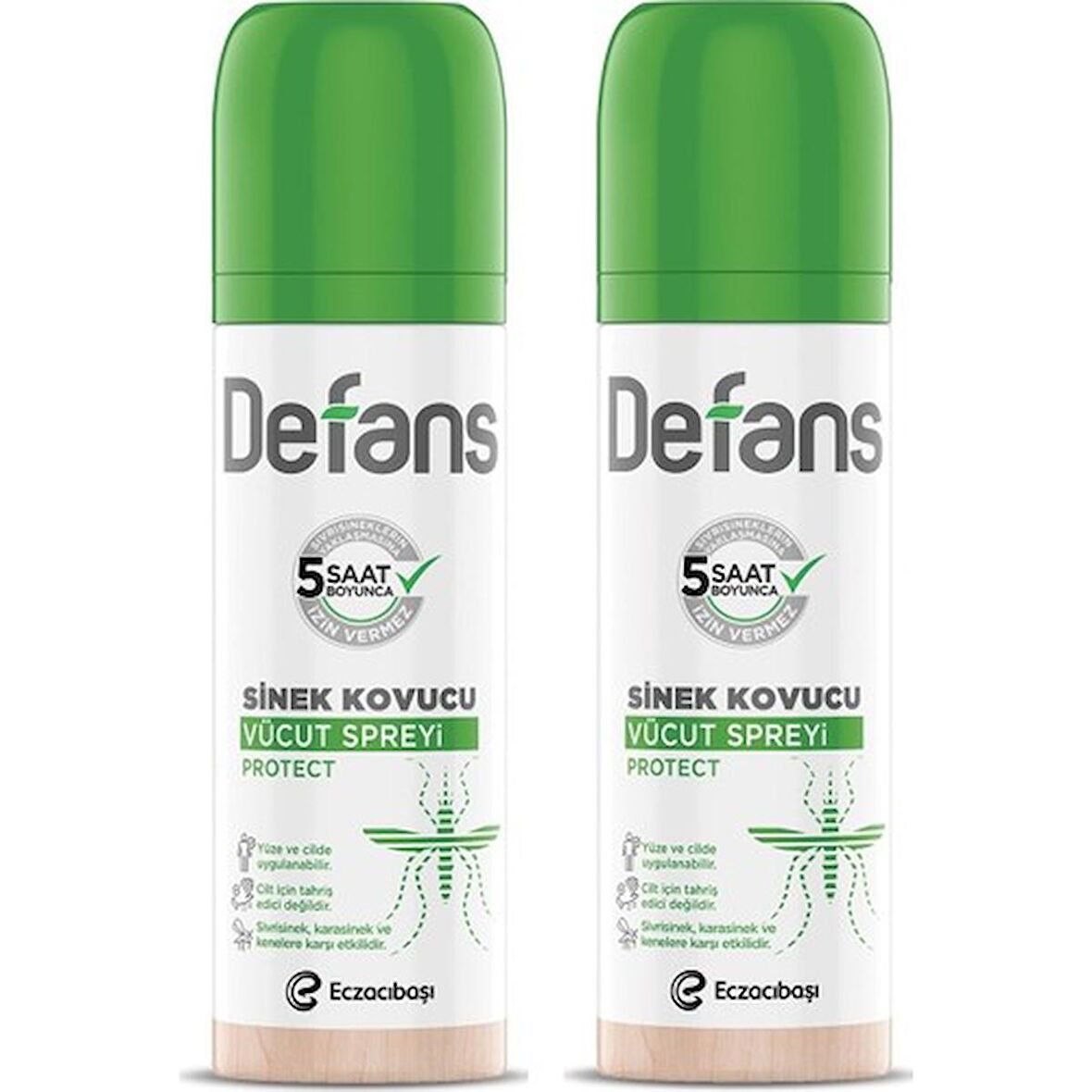 Defans Protect Sinek Kovucu Vücut Spreyi 100 ml x 2'li