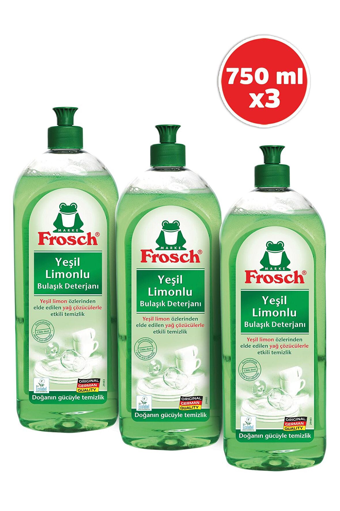 Frosch 3x750 ml Elde Yıkama Deterjanı