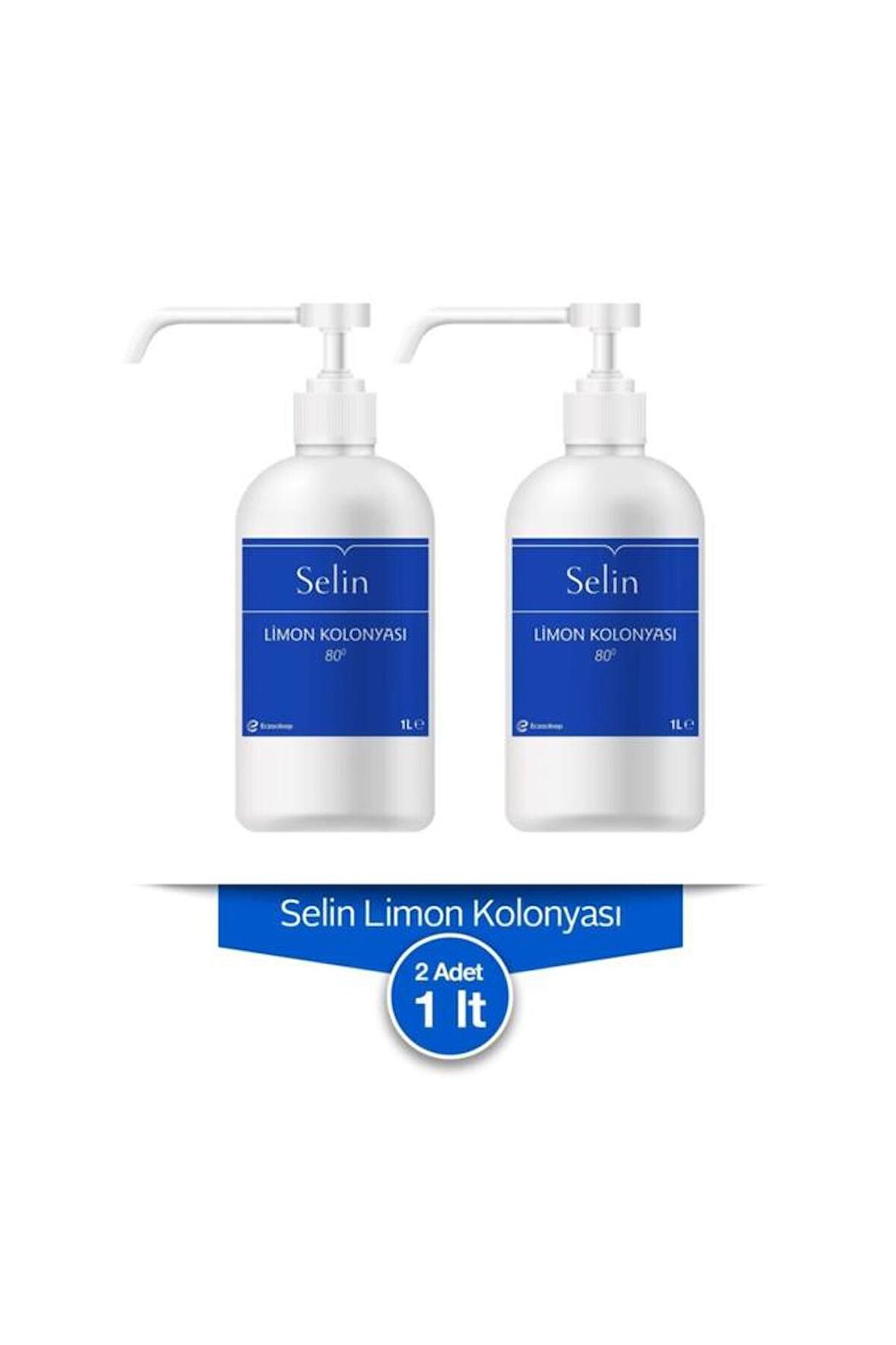 Selin Limon Kolonyası 80 Derece Pet Şişe 1 lt 2 Adet