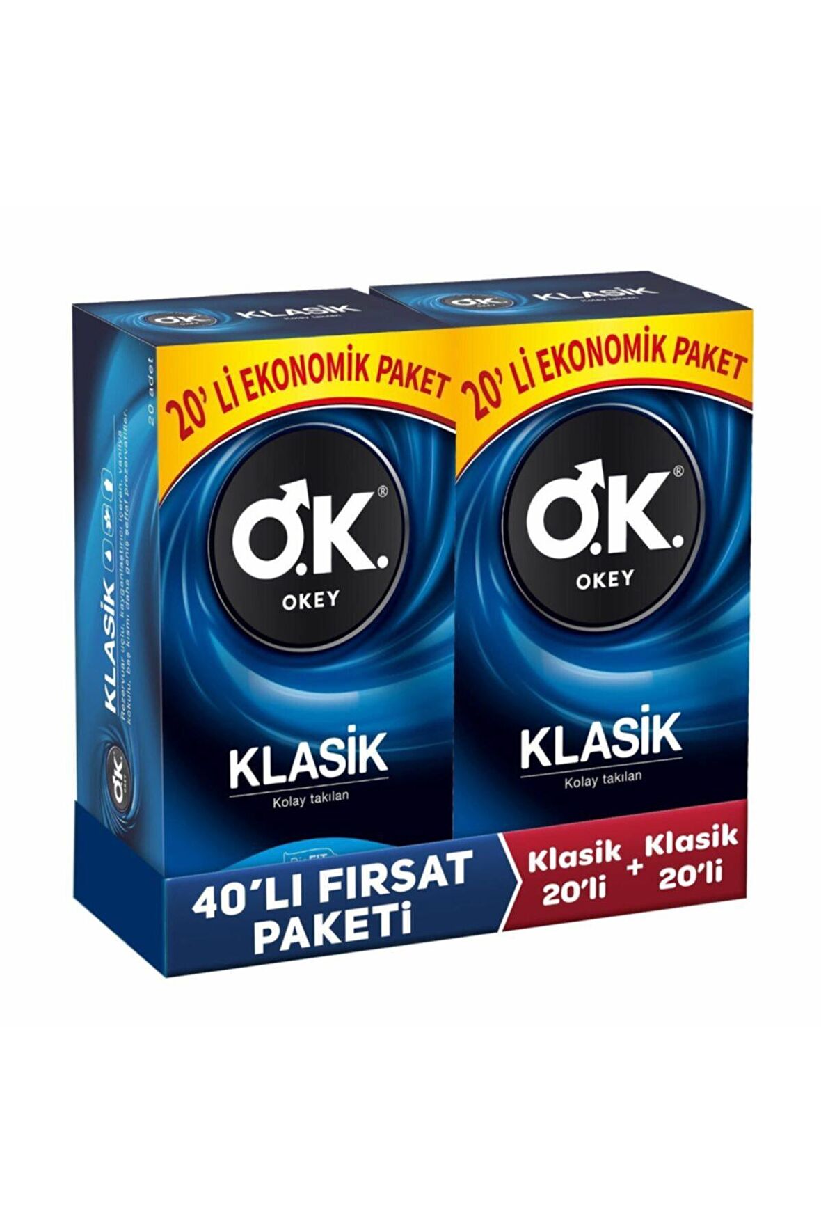 Okey Klasik Ekonomik 40'lı Prezervatif