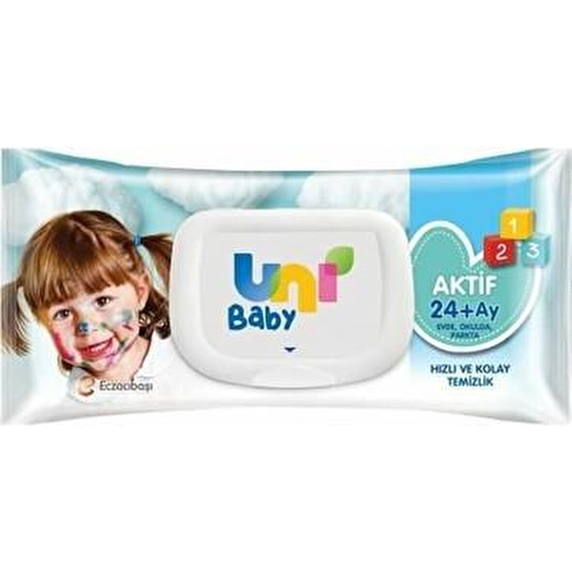 Uni Baby Aktif Alkolsüz 90 Yaprak 1 Paket Islak Mendil