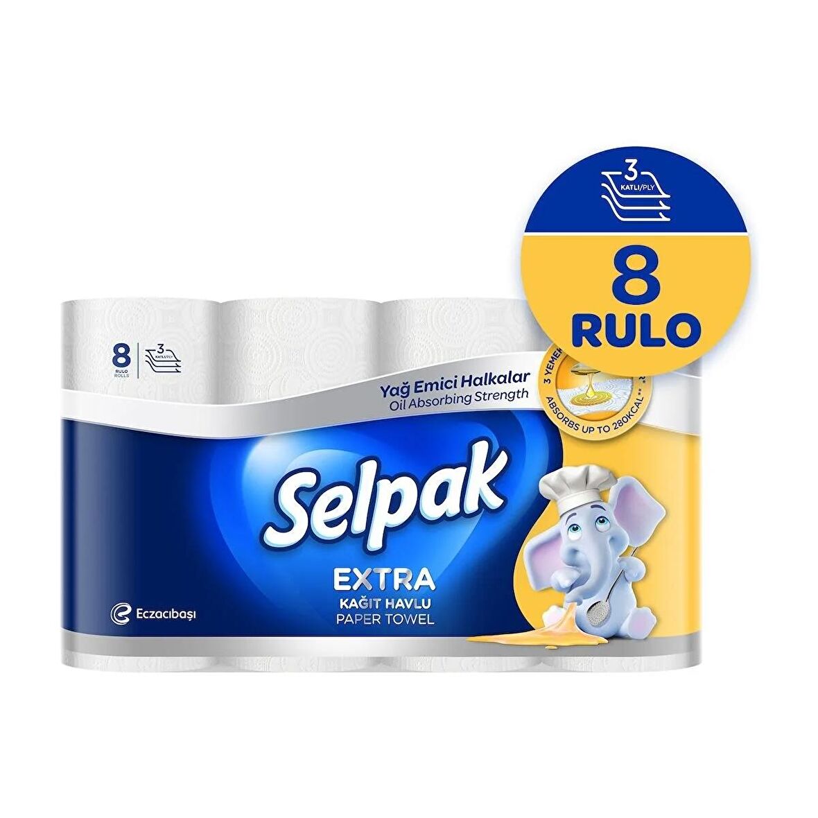 Selpak® Extra Yağ Emici 8'li Havlu