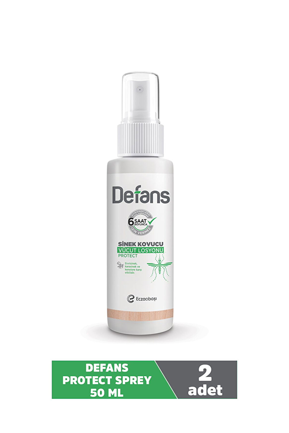 Defans Sinek Kovucu Vücut Spreyi Protect 50 ml  X2 ADET
