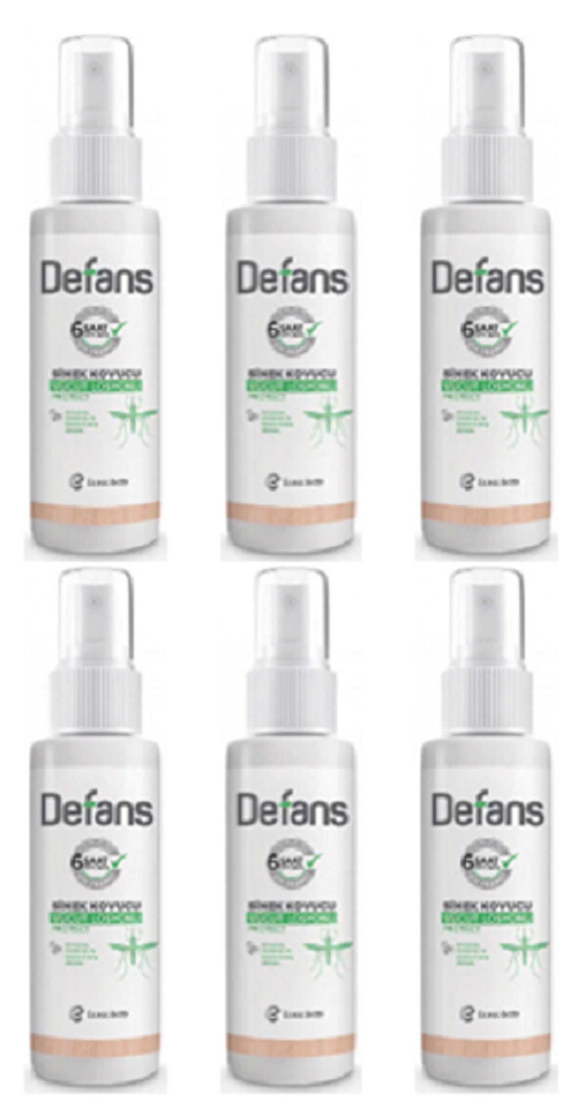 Defans Sinek Kovucu Vücut Spreyi Protect 50 ml X 6 ADET