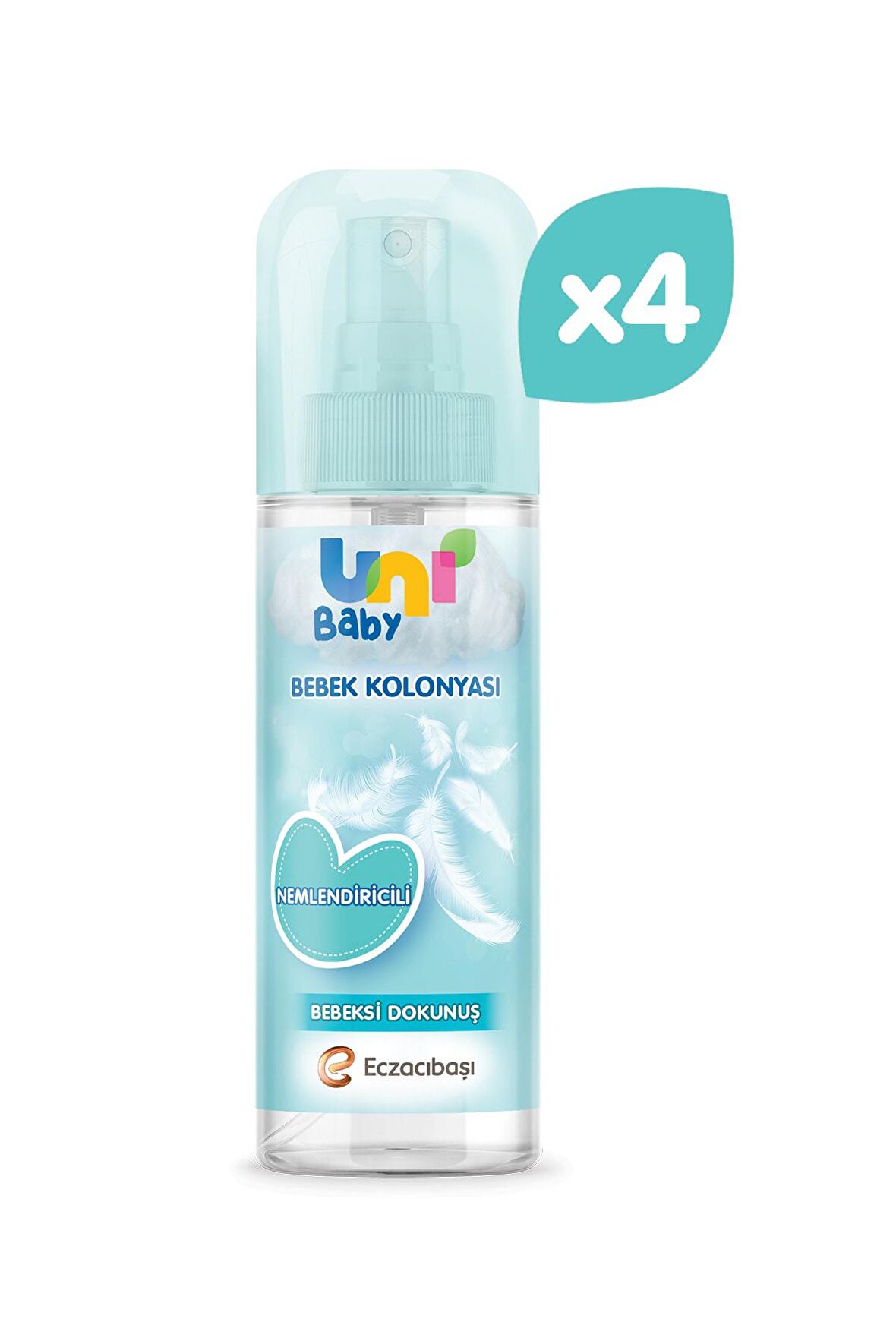 Uni Baby Bebek Kolonyası 150 Ml Bebeksi Dokunuş X 4 Adet