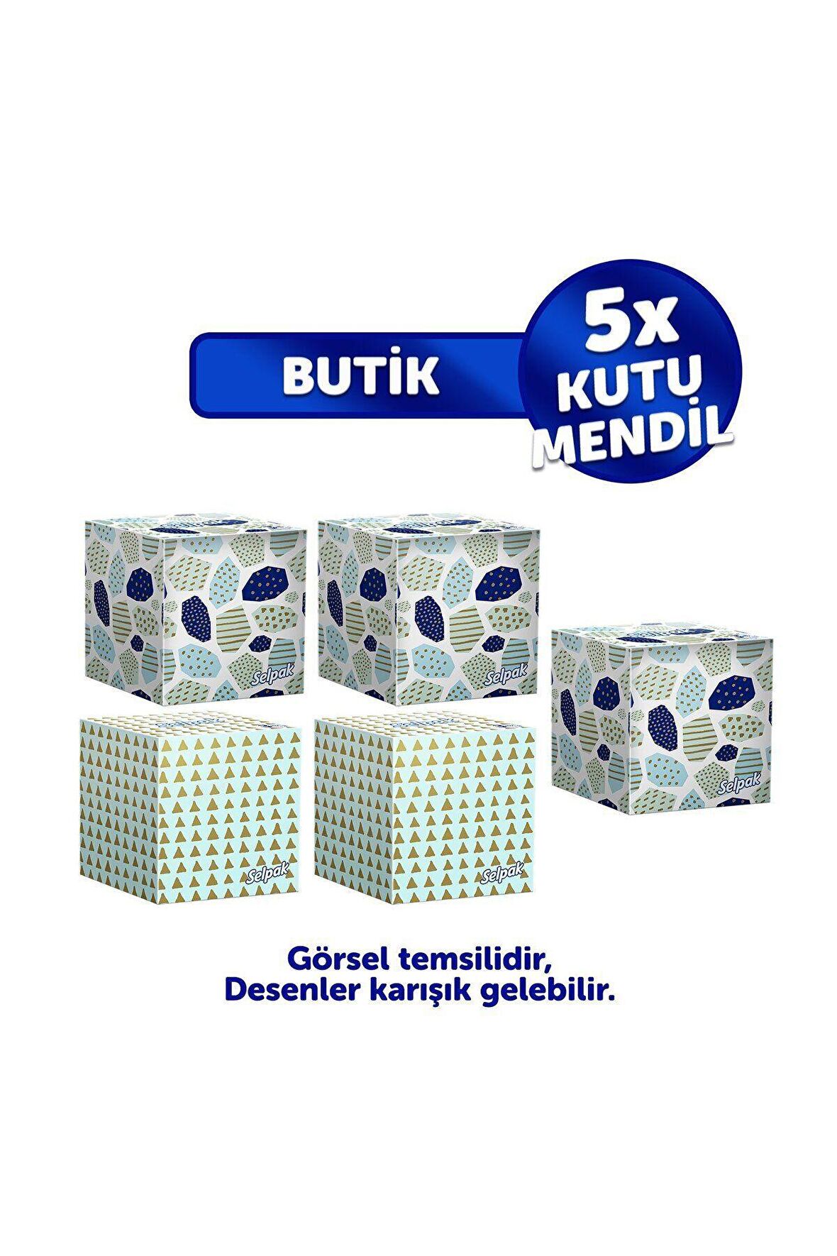 Selpak Butik Kutu Mendil 5 x 48'li