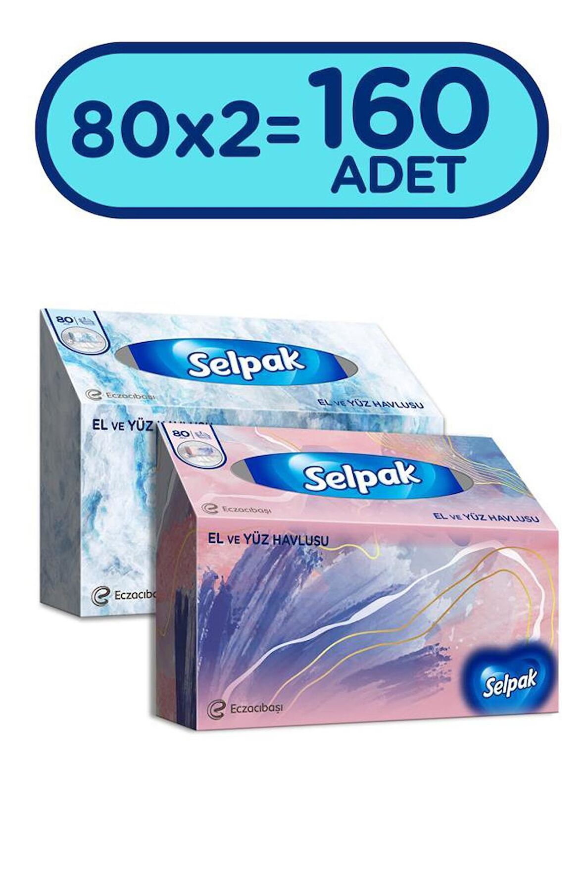 Selpak El ve Yüz Havlusu x 2 Paket 160 Yaprak