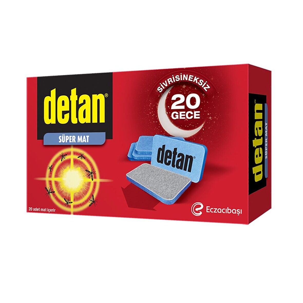 Detan Süper Mat Sinekkovan 20 Tablet
