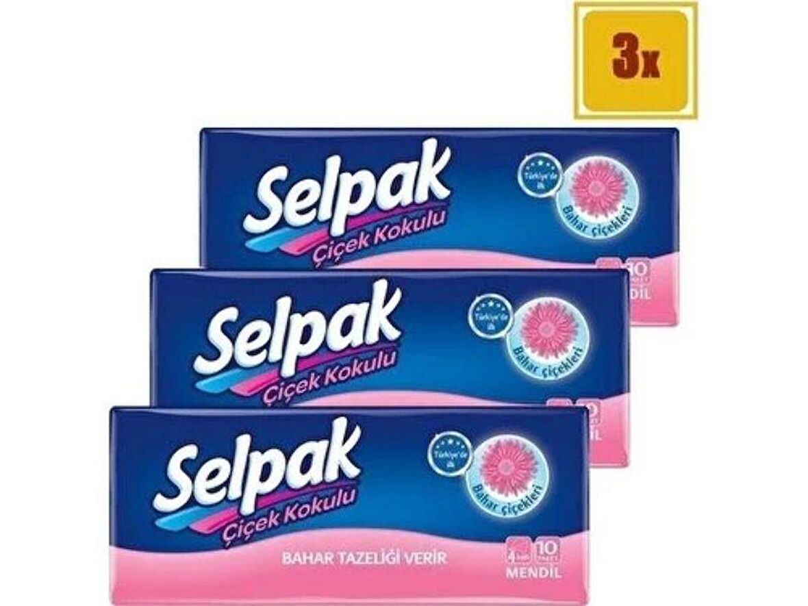 SELPAK PARFÜMLÜ 10 LU X 3 PAKET