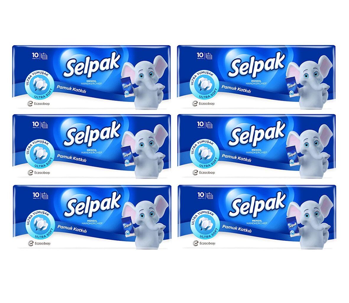 Selpak Klasik Ultra Soft Cep Mendili 6 Adet 10'lu