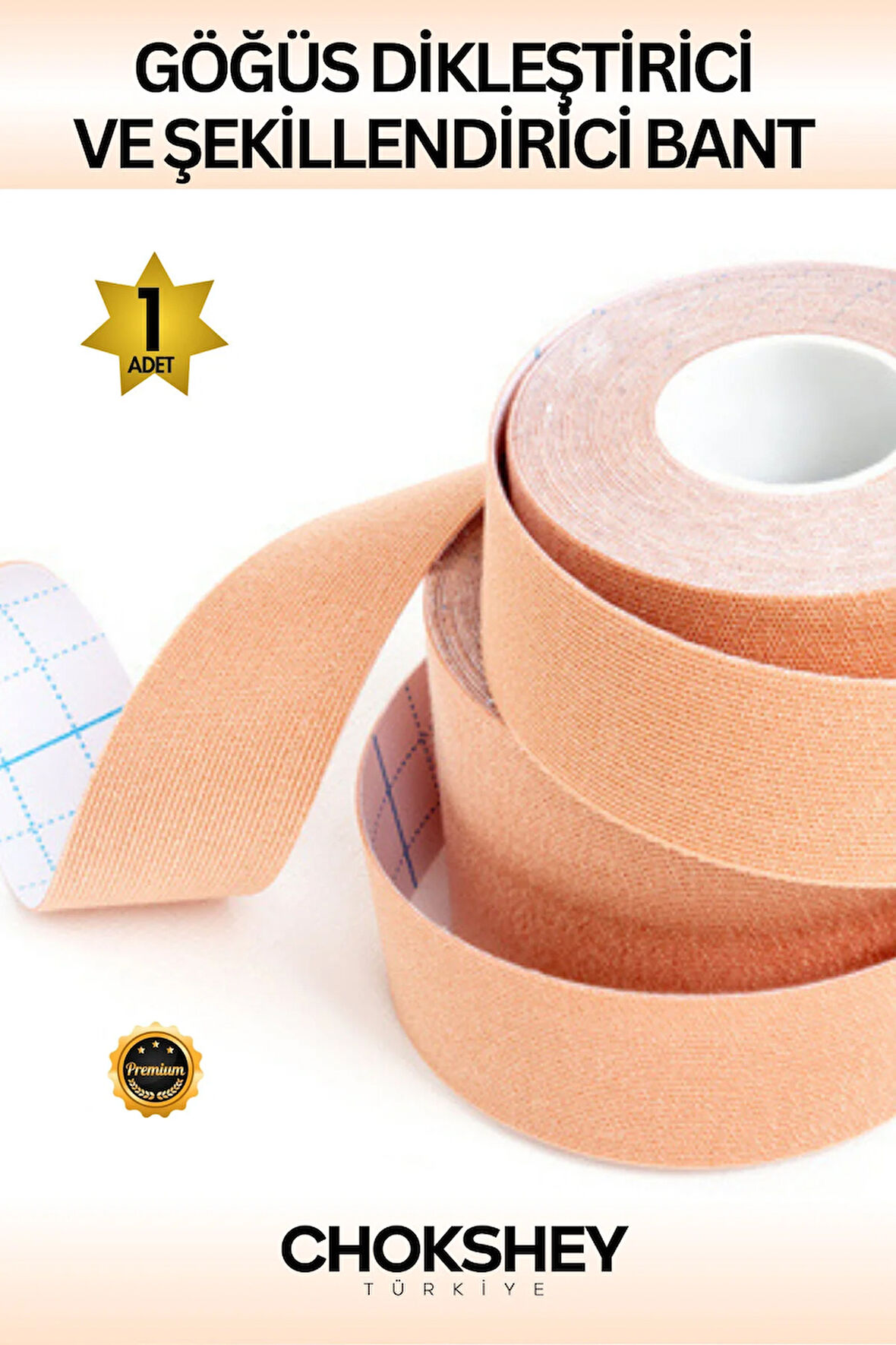 Göğüs Destekleyeci Bant Abiye ve Straplez 5cmx5mt 1 Adet