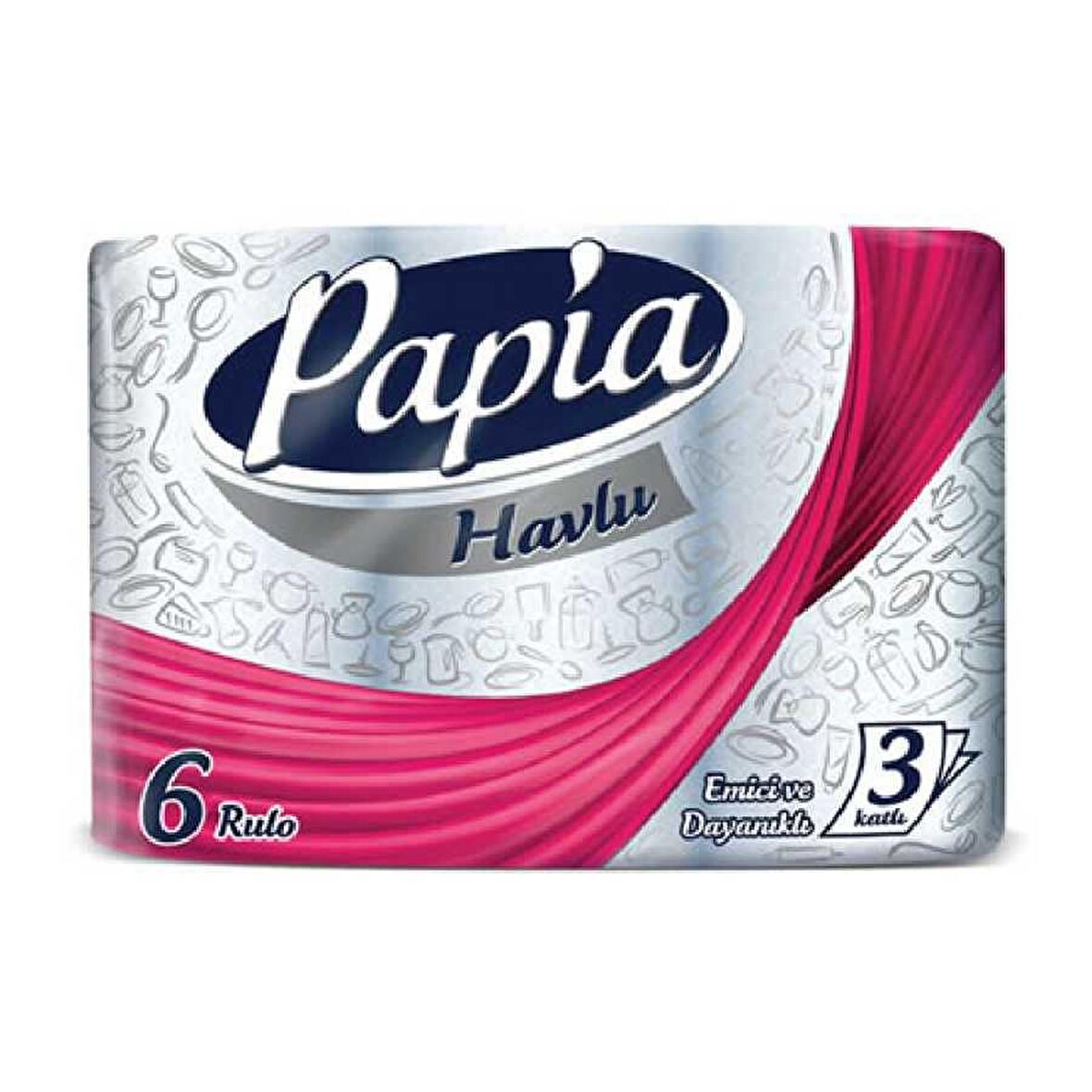 PAPİA HAVLU 6LI