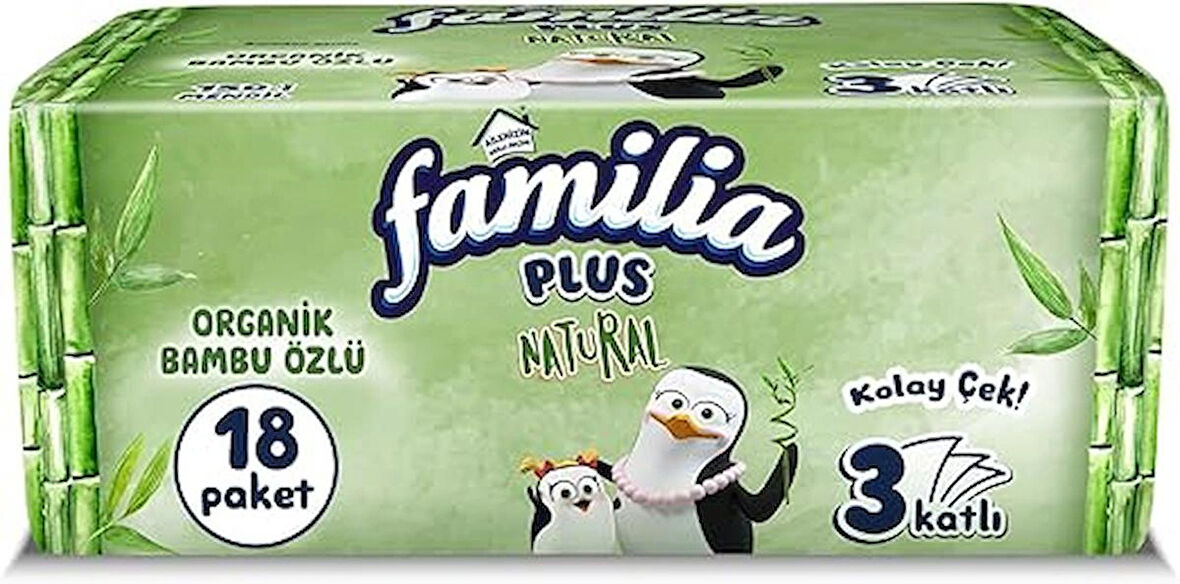 Familia Plus Natural Çek Al Mendil 150'li 18 Adet