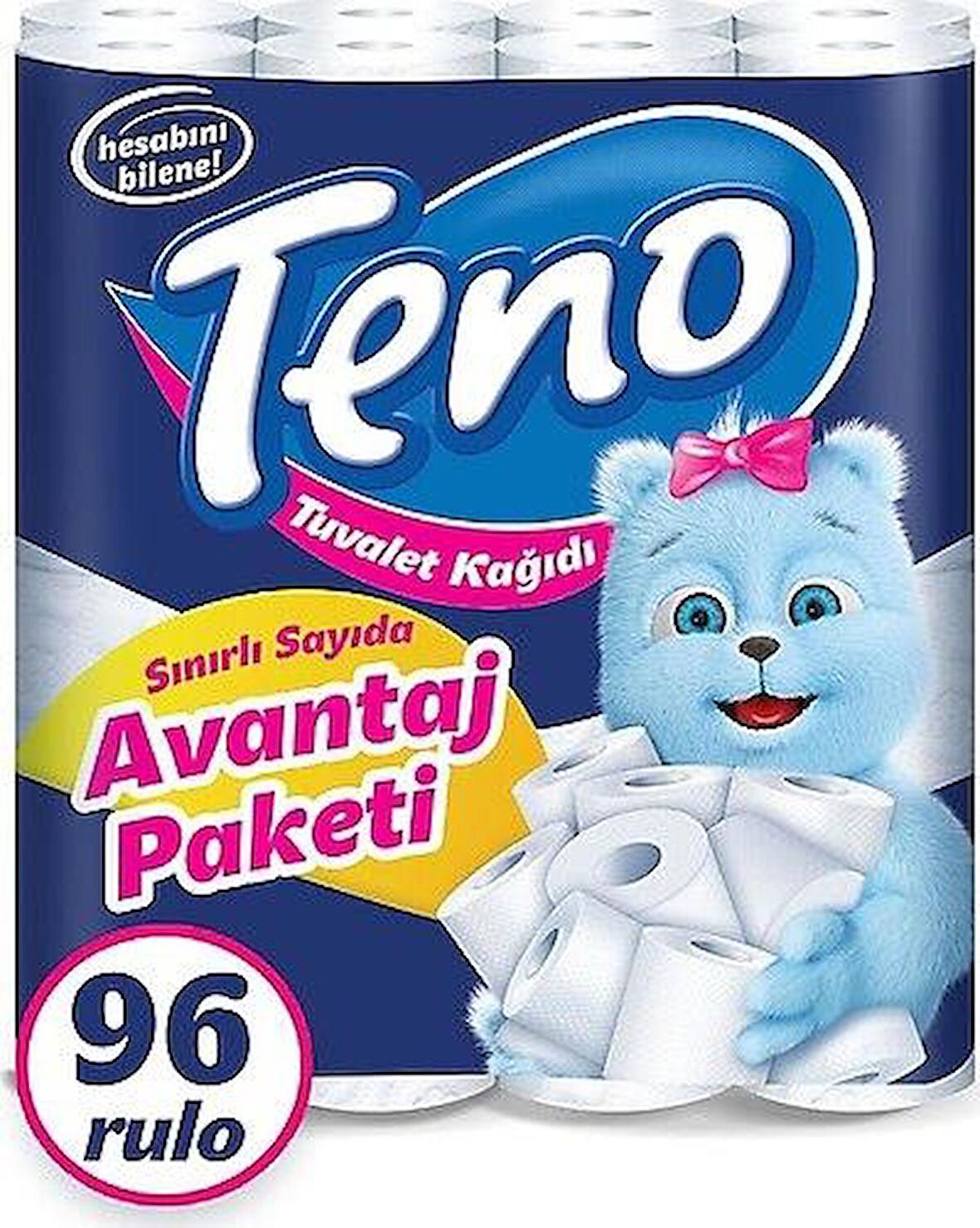 Teno Avantaj Paket Tuvalet Kağıdı 96 Rulo